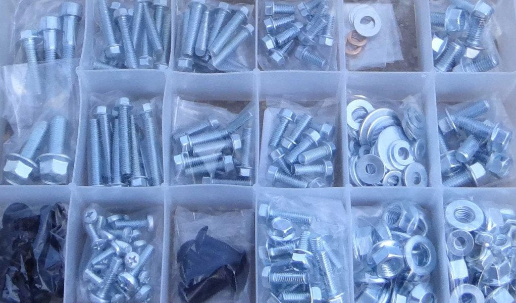 250pc Specbolt Yamaha Raptor 600 660 700 Bolt Kit for Maintenance & Restoration OEM Spec Fasteners ATV Quad Also Good for 80 90 125 250 350
