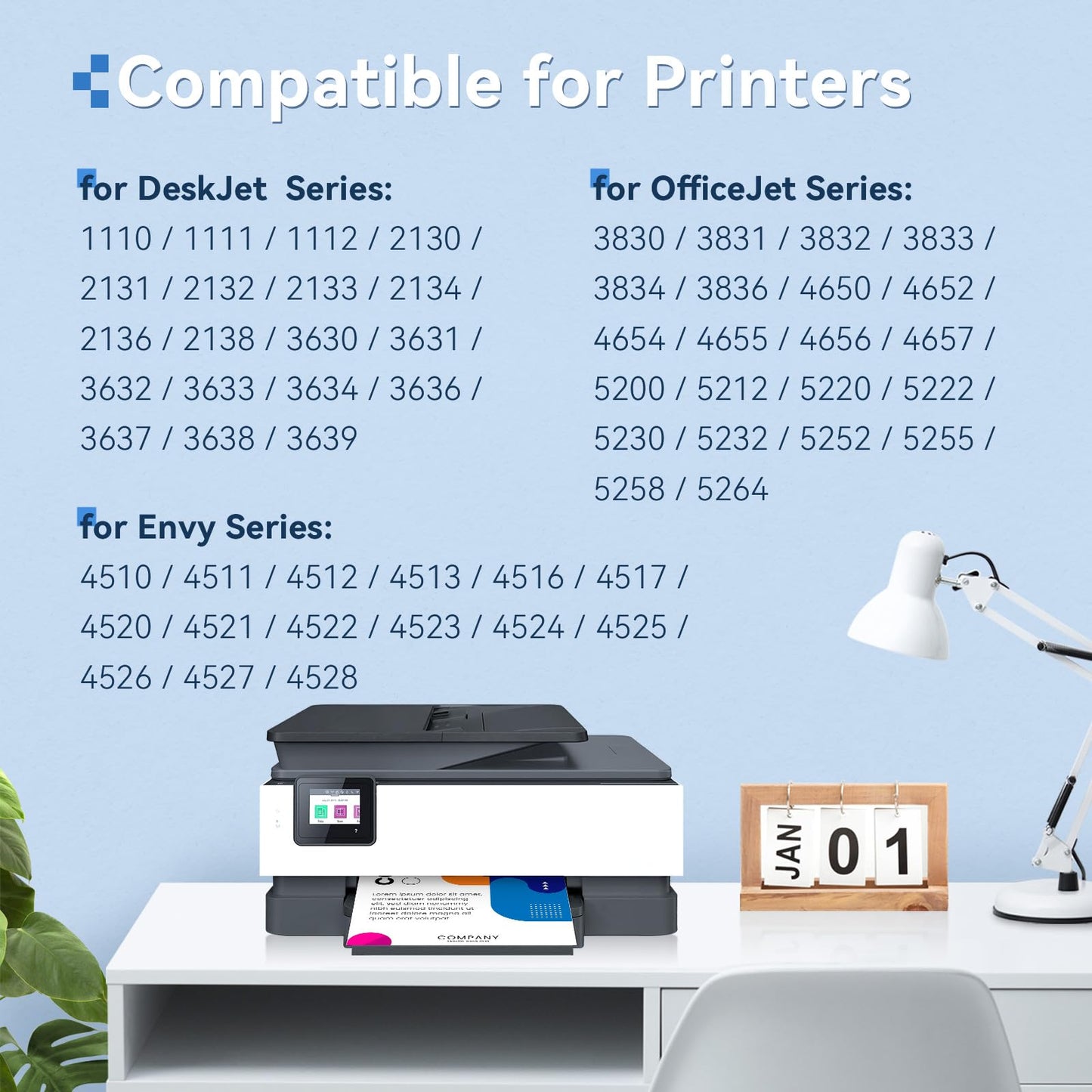 OEGGOINK 63XL Ink Cartridges Black and Color Compatible for HP 63XL Ink Cartridges Combo Pack Compatible for HP Ink 63 Fit for Officejet 3830 4650 5255 4655 Envy 4520 4512 Deskjet 3636 3630 Printer