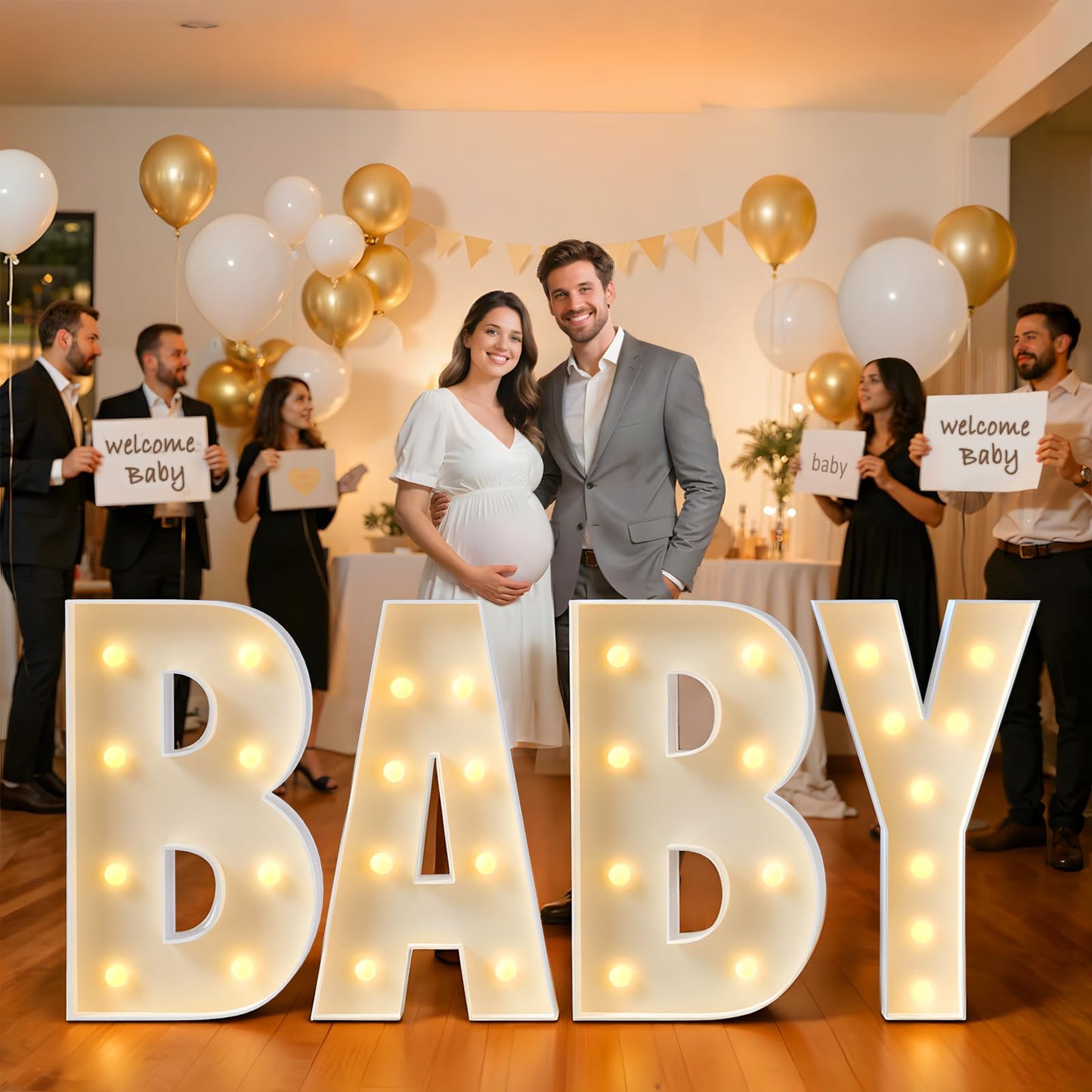 imprsv Marquee Light Up Letters, 3FT Mosaic Letters with Light for Baby Shower Graduation Party Decor, Large Z for Engagement Wedding Party Decorations (Need to Assemble)