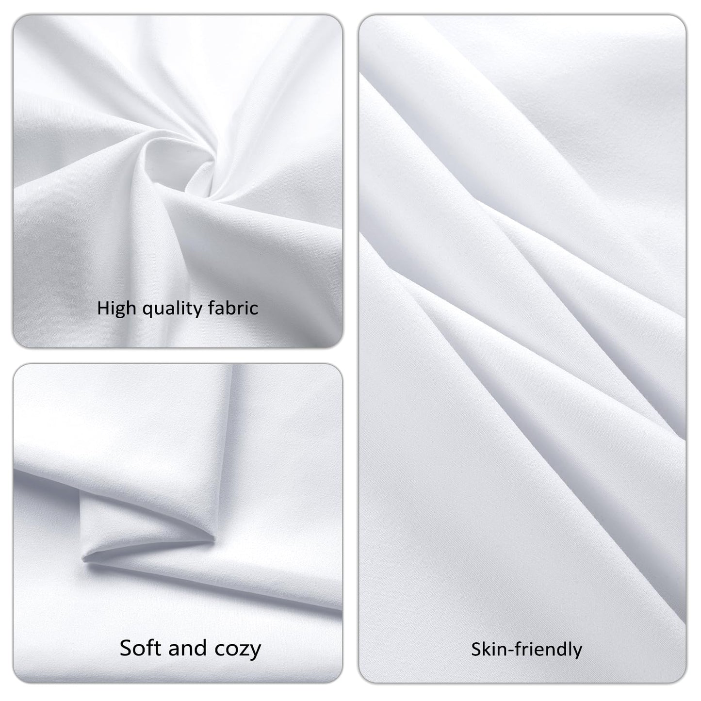 8 Pack White Round Tablecloth 90 Inch Round Table Cloth, Wrinkle Resistant and Washable Tablecloth Polyester Fabric Table Cloth Round Cover for Dining Wedding Banquet Party