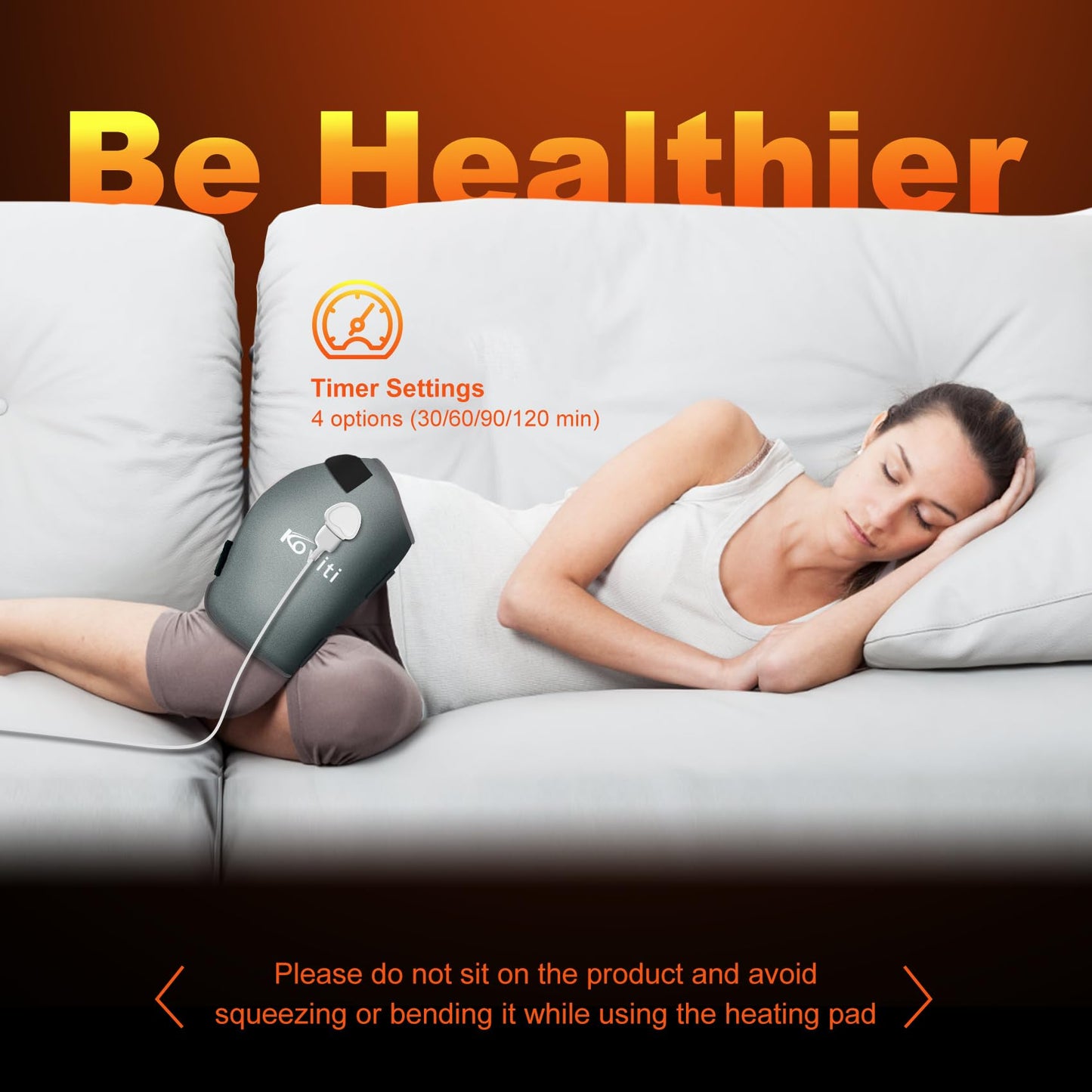 Koviti Hip Heating Pad for Sciatica Pain Relief - Heated Hip Support Brace Electric Heat Pad for Lower Back Thigh Buttock Birthday Gifts Hot Physical Therapy for Women Men Mom