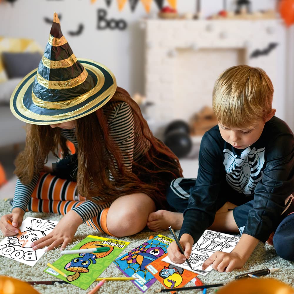 ArtCreativity Halloween Coloring Books for Kids – 36-Pack Mini 5”×7” Booklets – Non-Candy Trick-or-Treat Favors, Goodie Bag Fillers, Classroom Prizes, Party Handouts & Fall Crafts