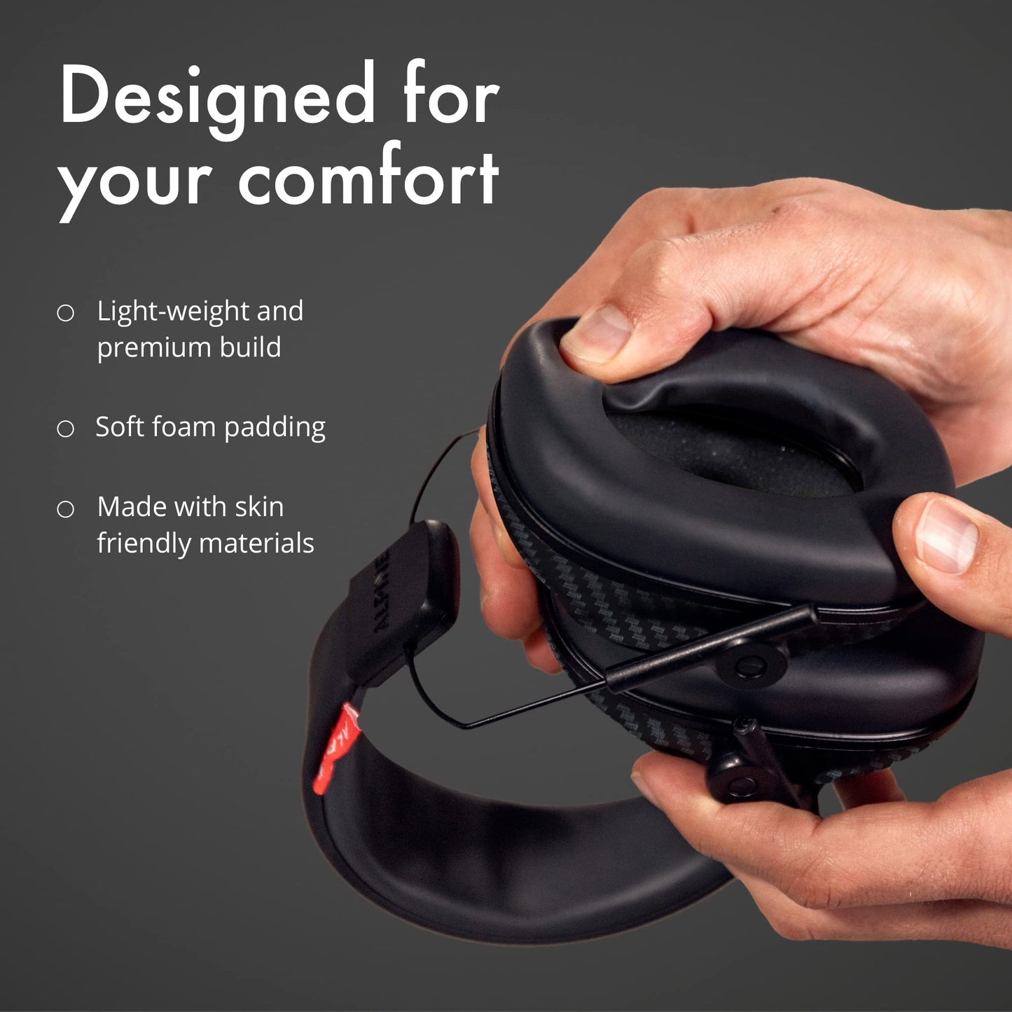 Alpine Racing Pro Earmuff F1® - Earmuffs for Adults - 22 dB - ANSI Certified - Premium Noise Protection for Race Events - High End Carbon - Noise Reduction Headphones - Light-Weight Design