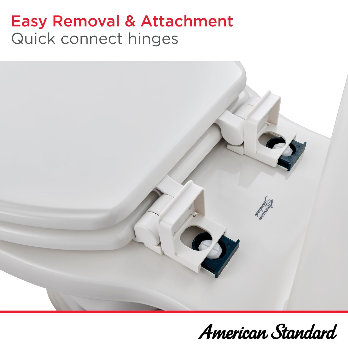 American Standard 5320B65CT.021 Champion Slow-Close Round Front Toilet Seat, Bone