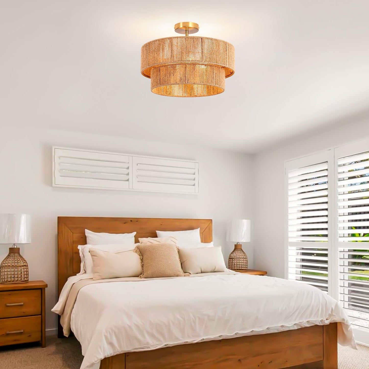 Lornwick Hemp Rope (18 inch, Ceiling Light)