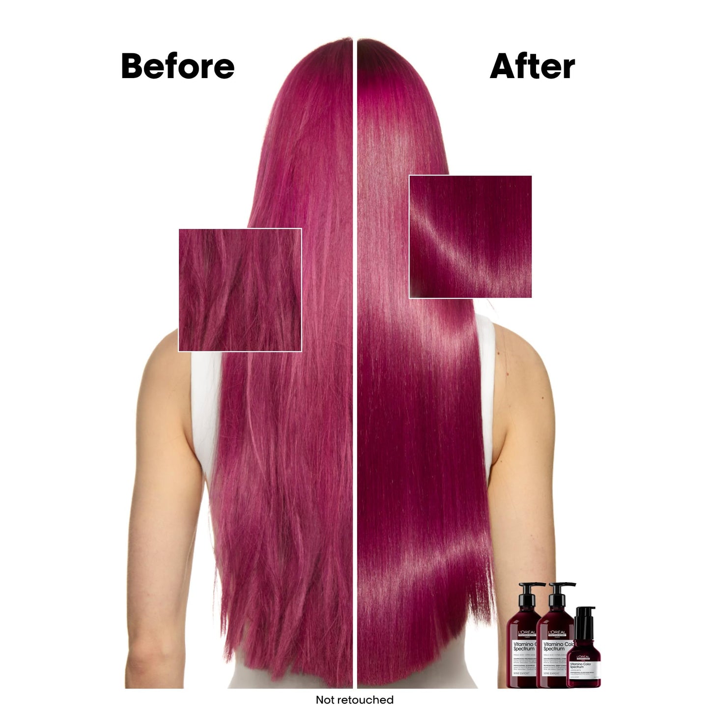 L'Oréal Professionnel Paris Vitamino Color Spectrum Glass Shine Serum - Instant Glass Shine, Protects Colored Hair, Heat Protection Up to 450°F, Vibrant Colors Up to 100 Days, 1.7 Fl Oz