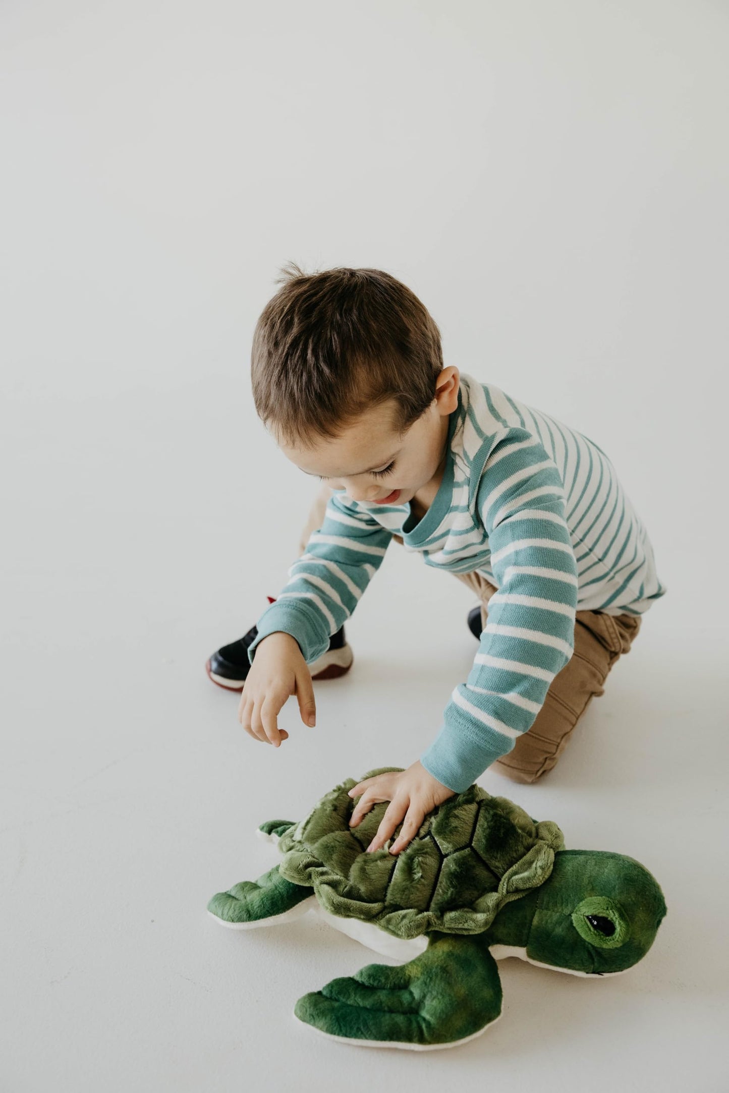 The Petting Zoo - Sea Turtle Stuffed Animals, Gifts for Kids, Onez Ocean Wild Animals Sea Turtle Plush Toy, 14"