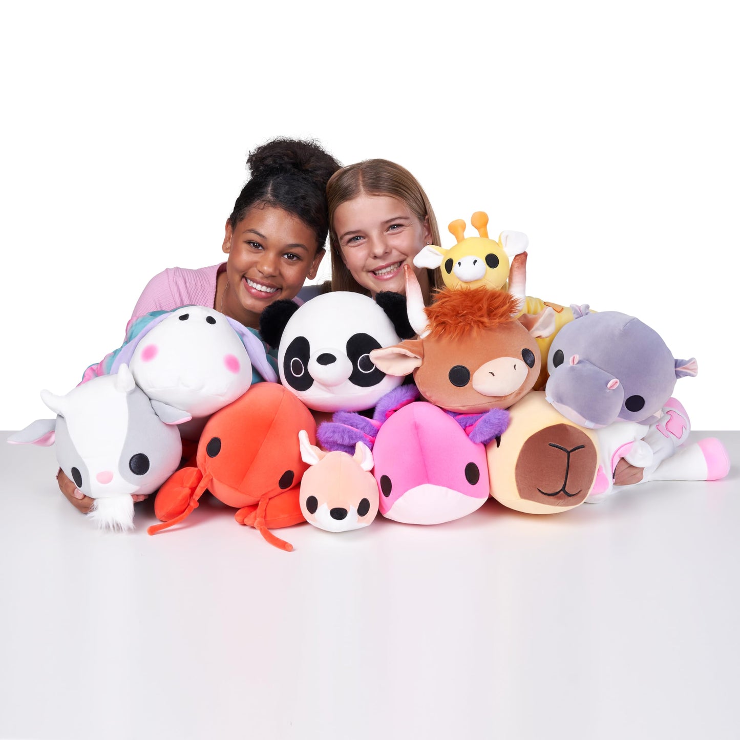 Hug-A-Lumps Hippo Harley by ZURU, Medium, 3.3 lbs, Cuddly Squishy Weighted Plush, Sleeping Pillow Plush, Stuffed Animal (Hippo)