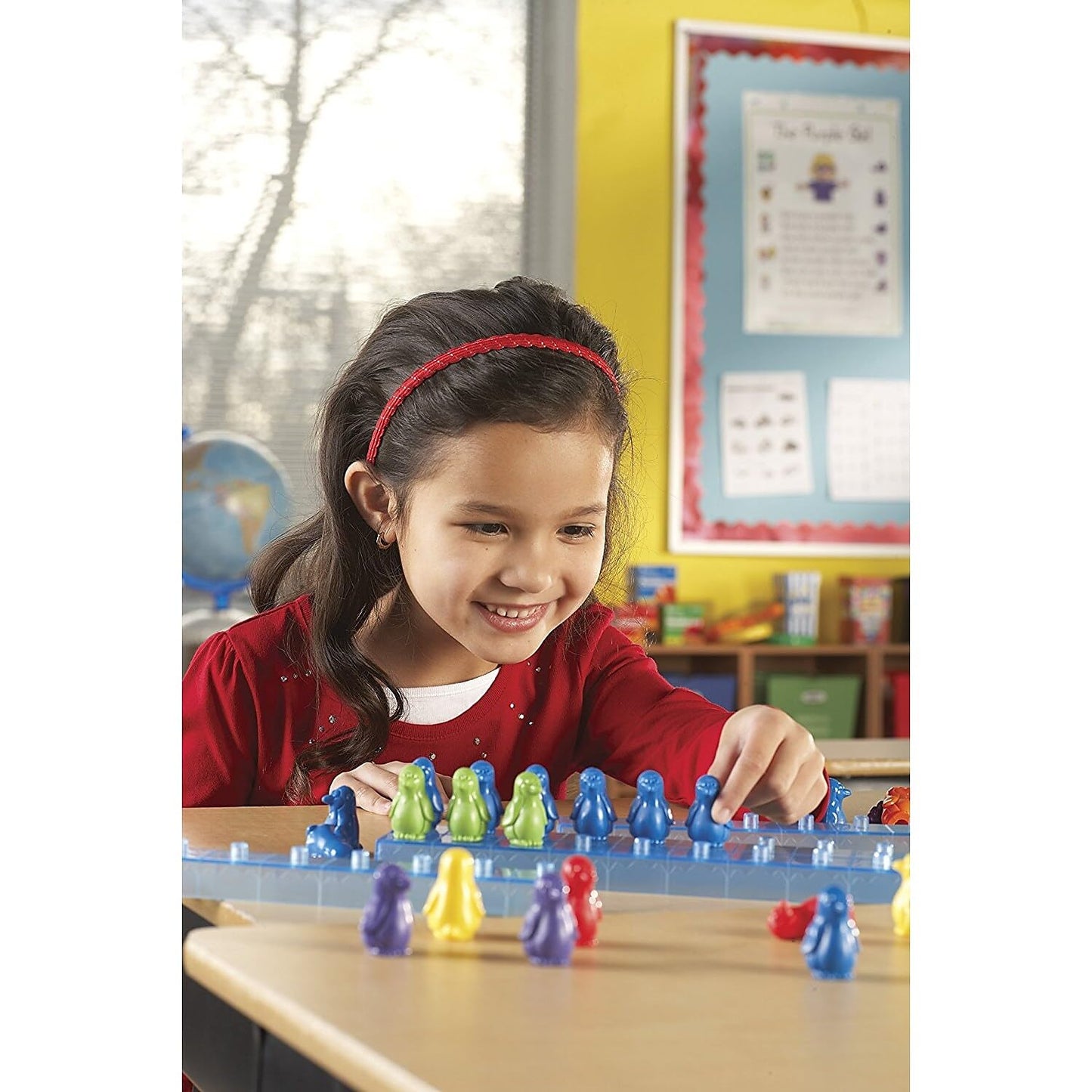 Learning Resources Penguins On Ice Math Activity Set - Math Manipulatives & Counting, Addition and Multiplication Games, Sorting & Patterning Set , Homeschool Activity, Classroom Must Haves