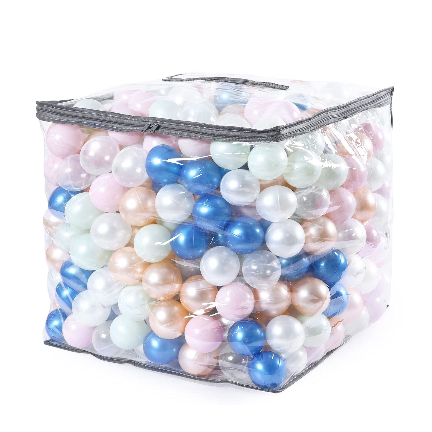 STARBOLO Star Ball Pit Balls - Pack of 100 200 500 1000 Macaron Balls BPA&Phthalate Free Non-Toxic Crush Proof Ocean Ball Soft Plastic Balls for 1-5 Years Kids Birthday Pool Tent Party.
