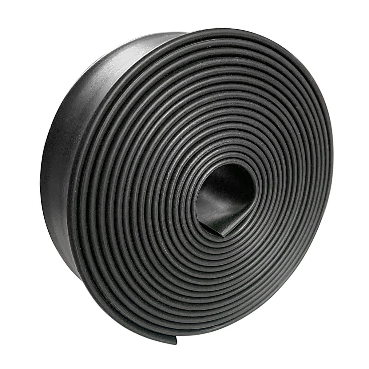 ALEKOR 3:1 Ratio Heat Shrink Tubing Roll Adhesive Lined Industrial Marine Grade Dual Wall Heat Shrink Tube Waterproof and Sealed Black (1-1/2 inches(40 mm), 30 Feet)