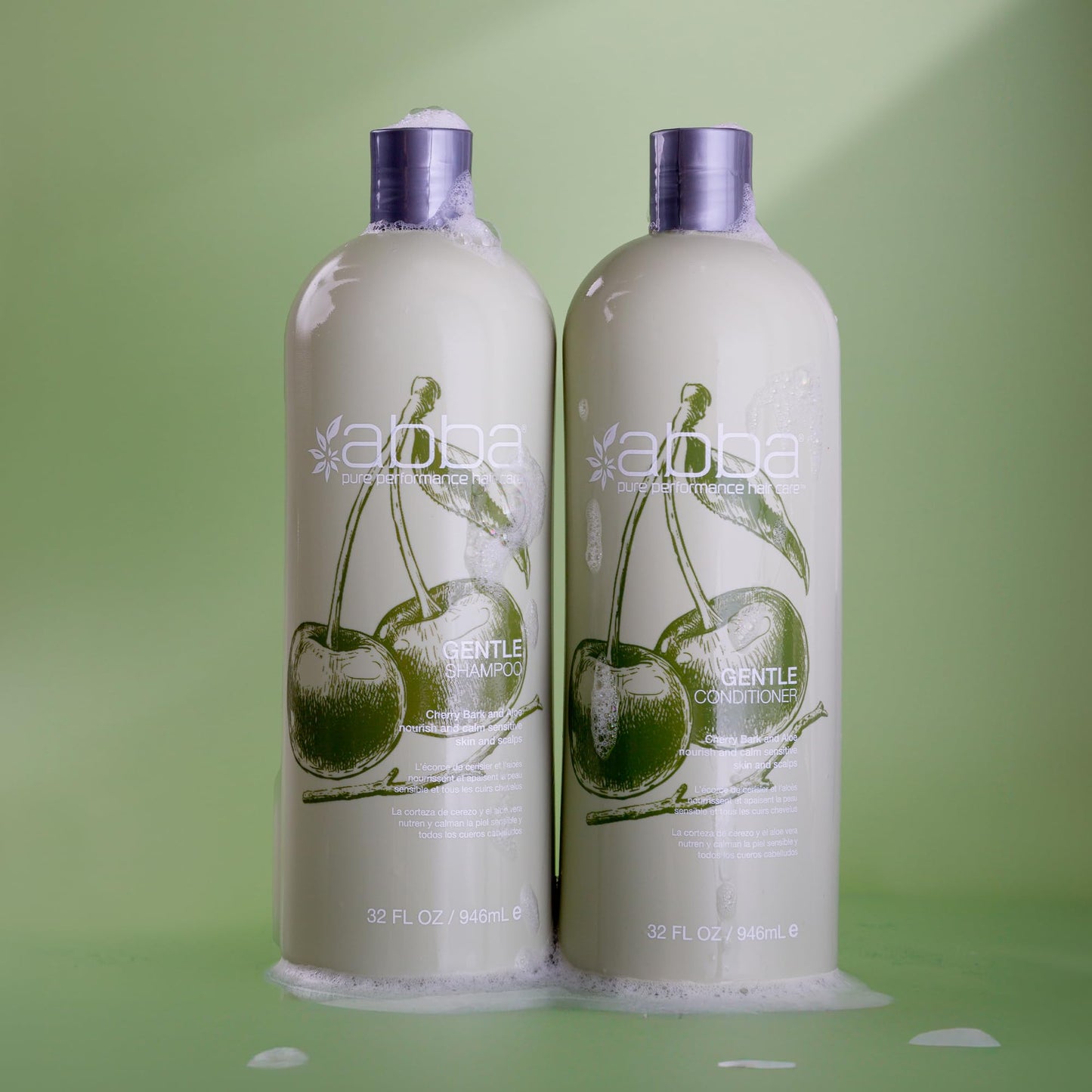 ABBA Gentle Conditioner, Cherry Bark & Aloe, 32 Fl Oz