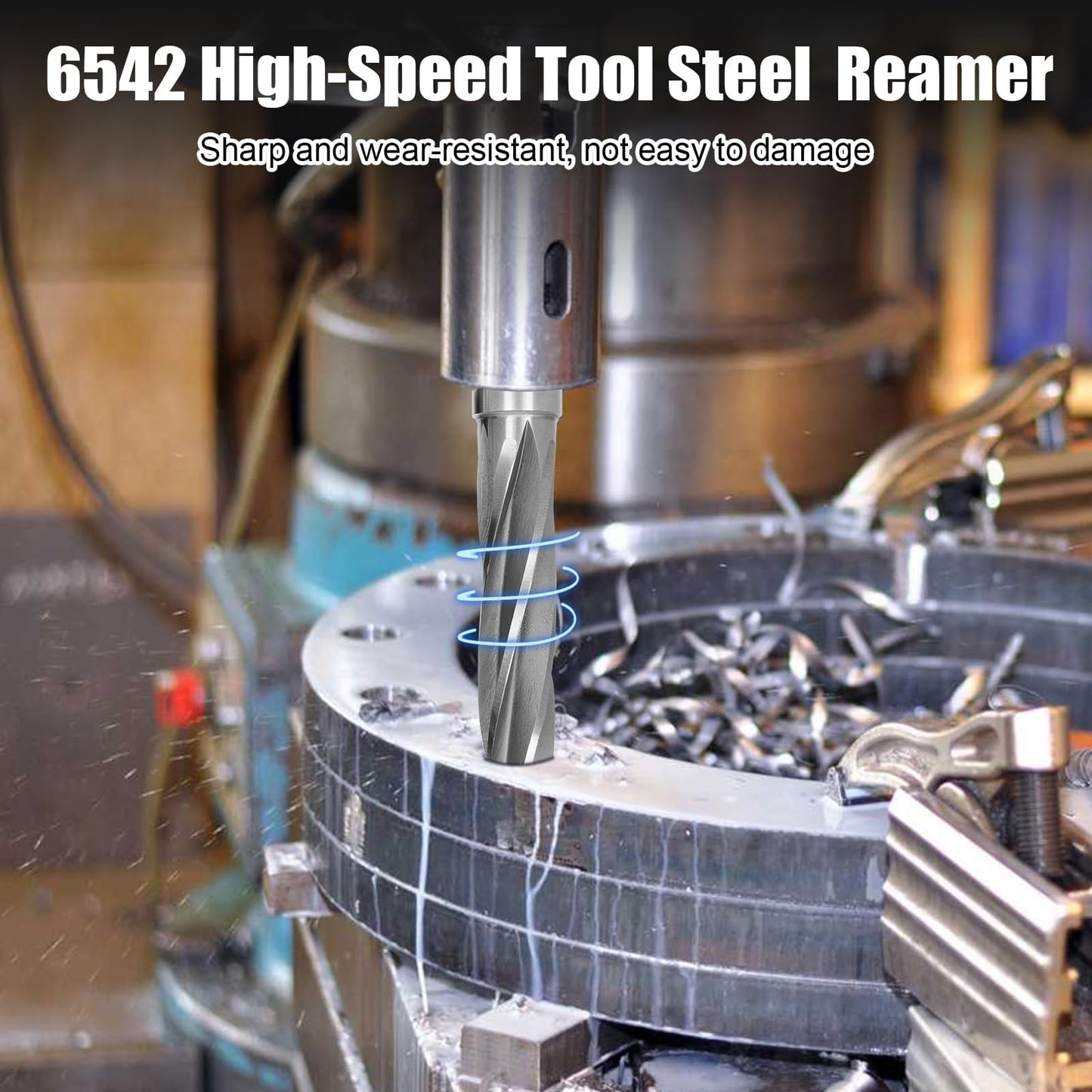 7 Degree Ball Joint Tapered Reamer,6542 High-Speed Tool Steel Tapered Ball Joint Reamer,Tapered Reamer Tie Rod For 1-1/2" Per Foot