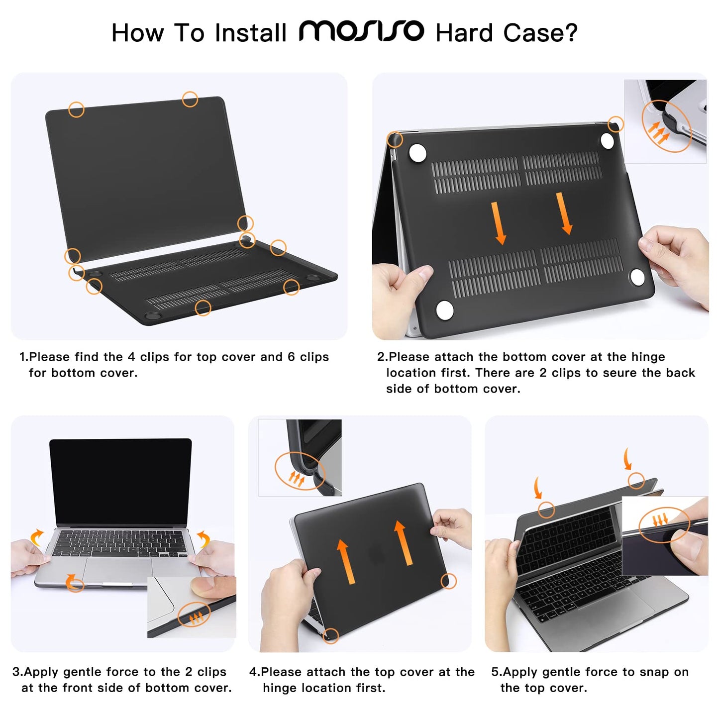 MOSISO Compatible with MacBook Air 13 inch Case M5 2026 M4 2025 M3 M2 2024-2022 A3449 A3240 A3113 A2681,Hard Shell&Sleeve Bag&Keyboard Skin&Webcam Cover&ScreenFilm for MacBook Air 13.6, Navy Blue