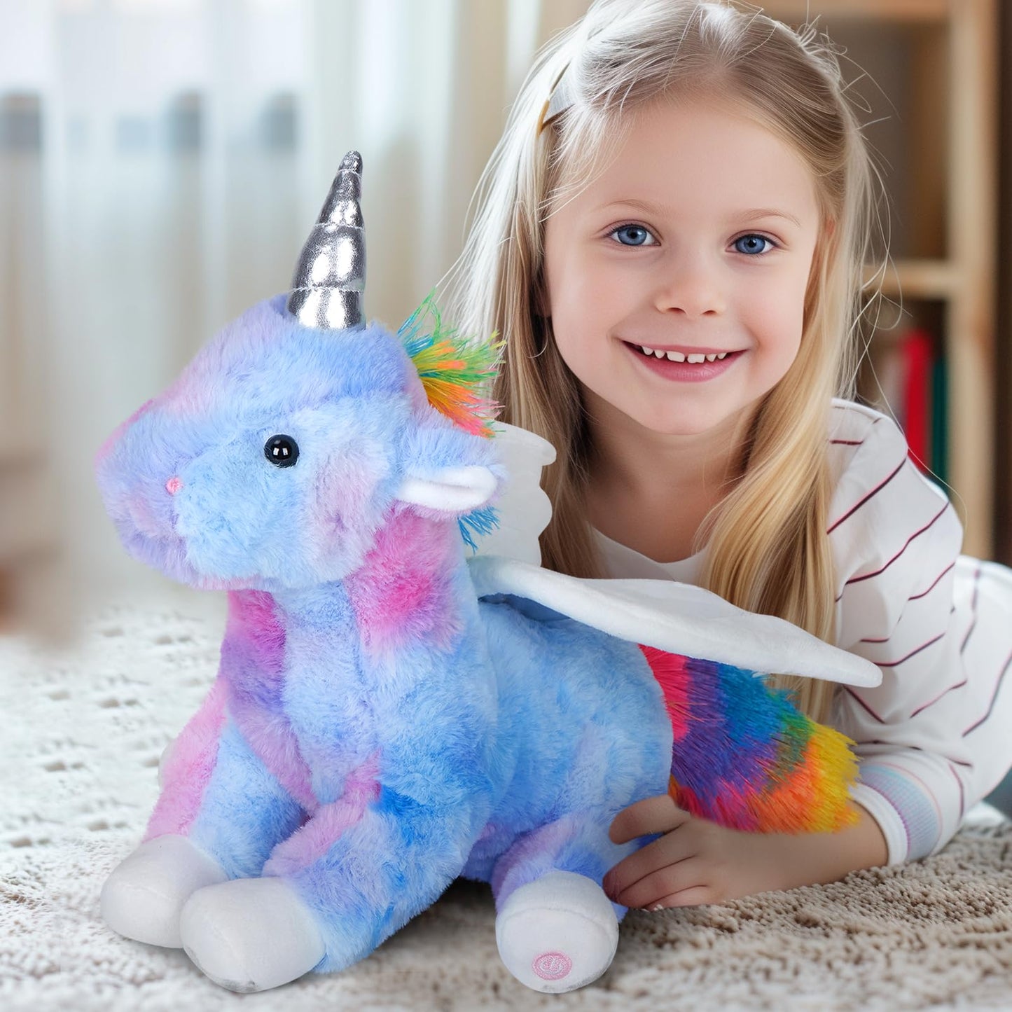 CozyWorld 42CM Unicorn Light up Unicorn Stuffed Animal Glowing Soft Plush Toys Decor Birthday Christmas Children's Day Gifts for Toddlers Boys Girls Kids