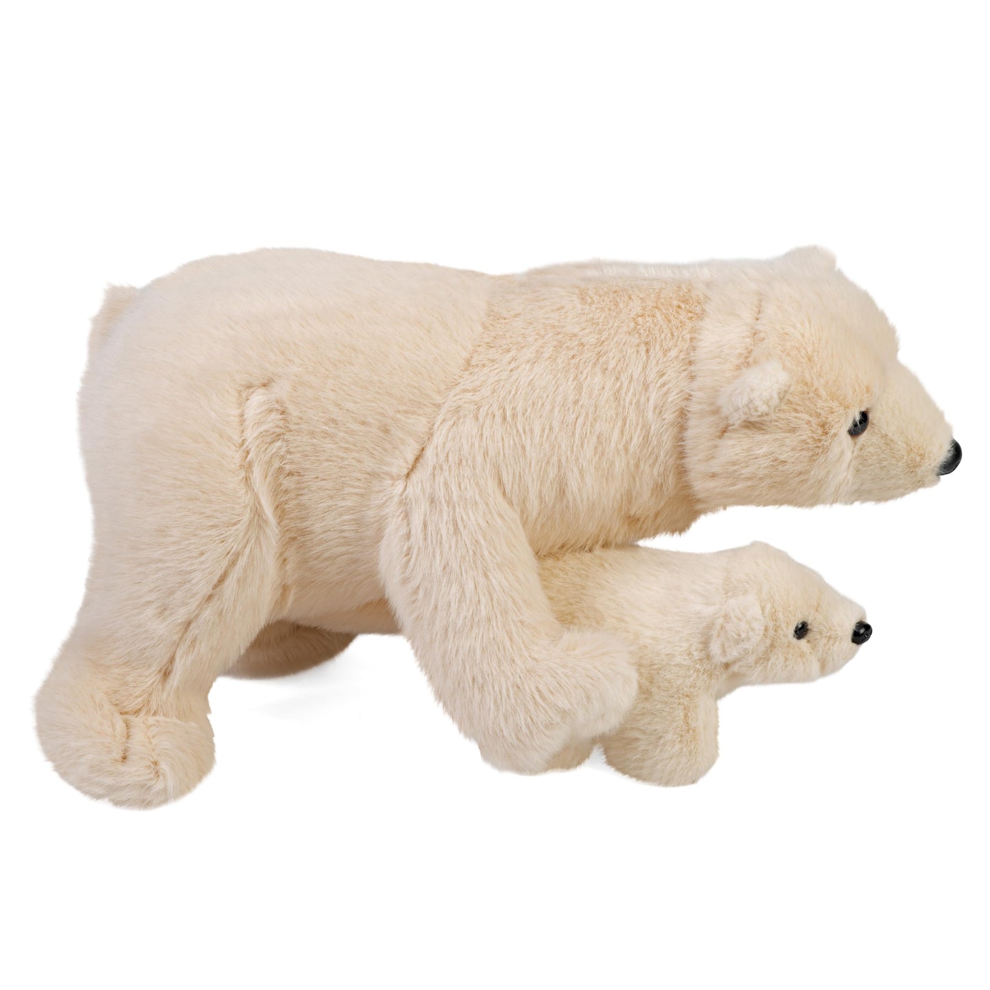 Wild Republic Mom & Baby Polar Bear Plush, Stuffed Animal, Plush Toy, Gifts for Kids, 14" (19441)