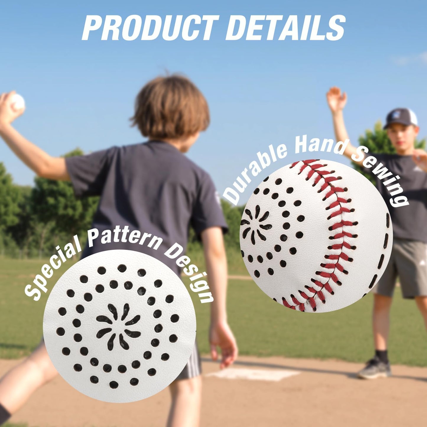 HYES Kids Baseball Glove with Light Up Baseball/LED Rechargeable, 9 Lighting Modes Official Size Leather Weighted Glow Baseballs for Day Night, Sport Toys Games Gifts for Youth Boys