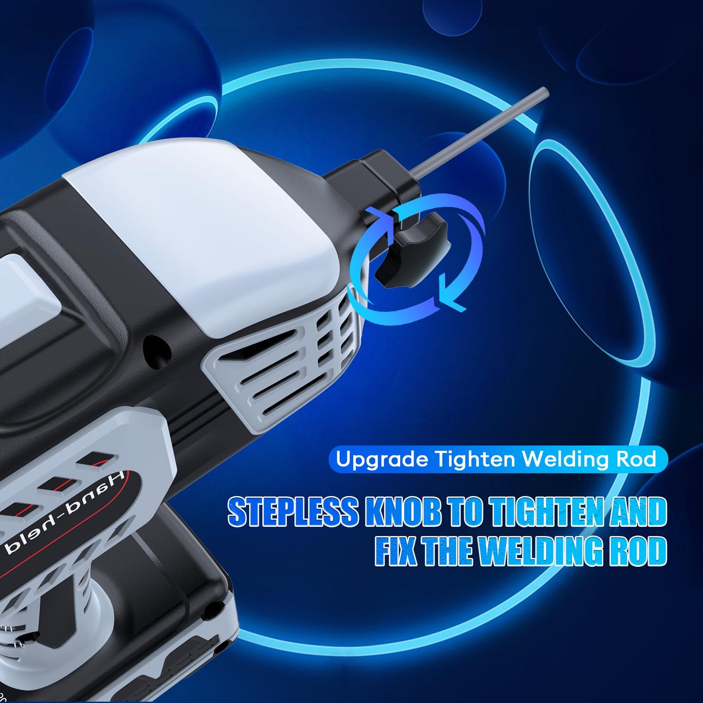 ALIESTFDNO Portable Electric Welding Machine, 110V ARC Handheld Welding Machine with IGBT Inverter 120Amp Variable Current Stepless Adjustment, Portable Welder Gun, Fits for 3/32″to 1/8″ Wire Rods