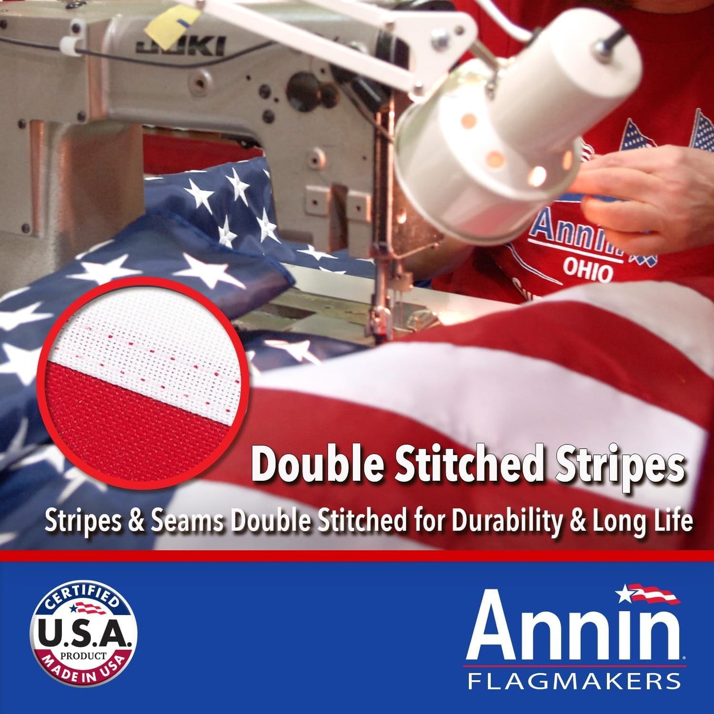 Annin Flagmakers (2730) Tough-Tex American Flag, Made in USA, 5 x 8 Feet, Polyester