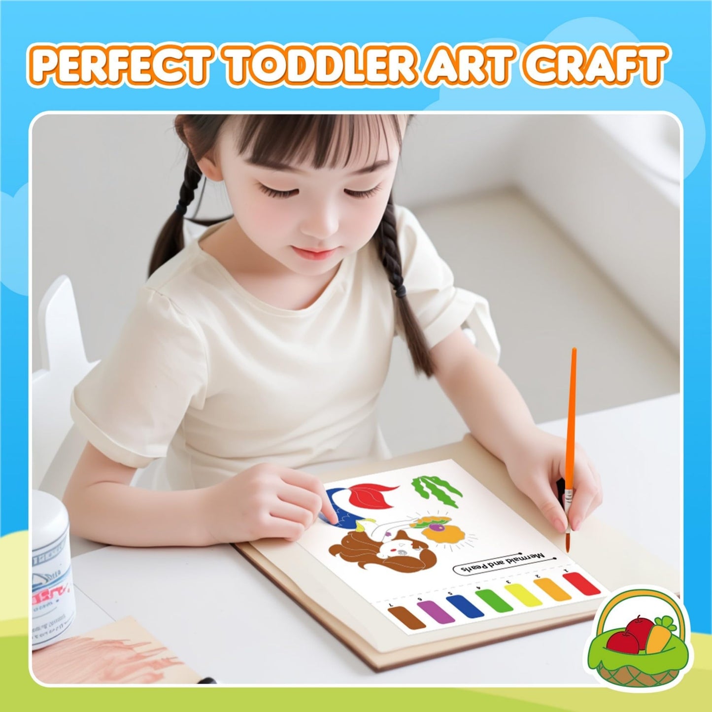 YPLUS Paint with Water Books for Toddler Activities, Watercolor Painting Paper for Kids Ages 3-8, Travel Toys Art Craft Gift for Drawing with Brush, 5 Themes