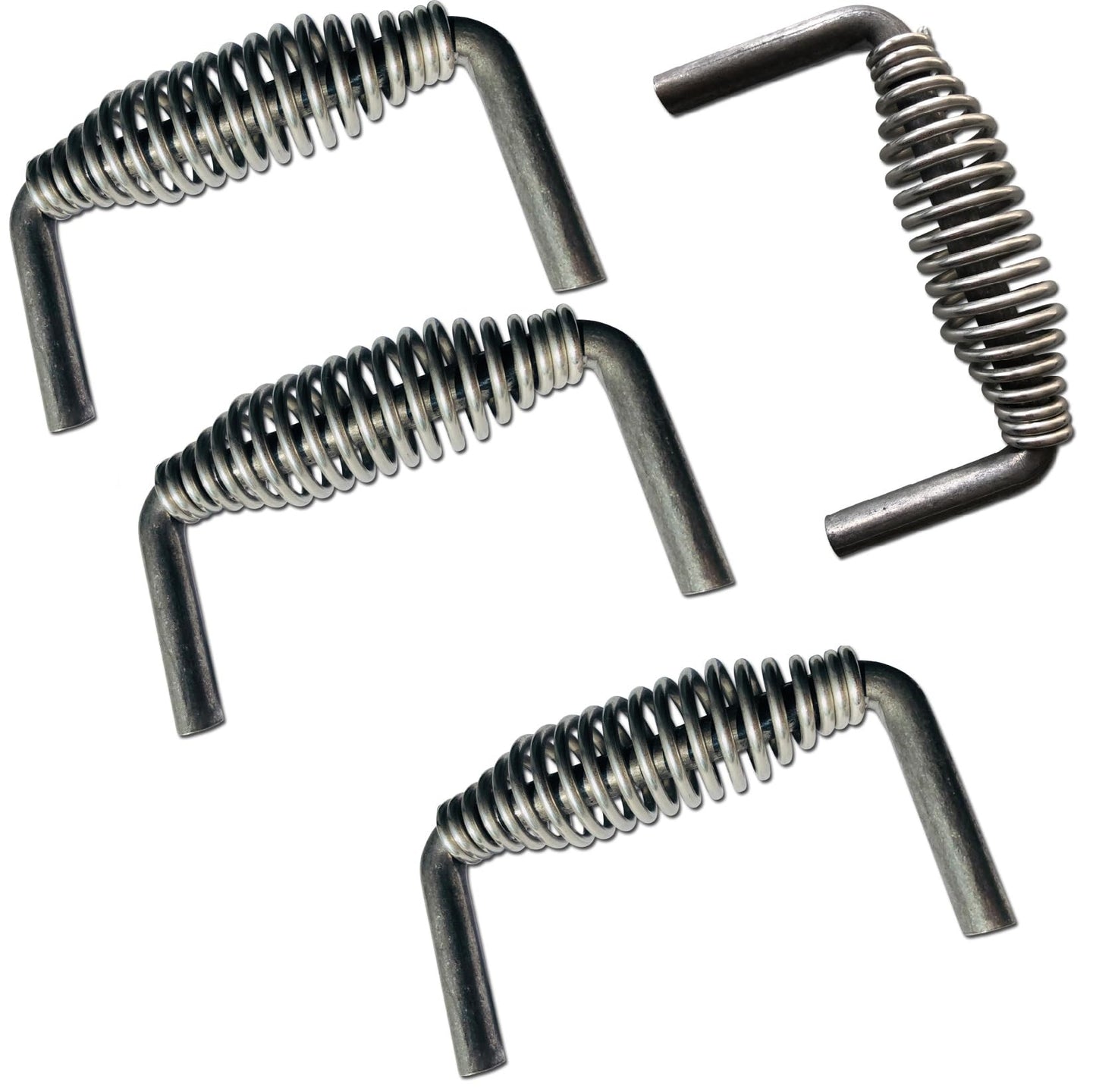 LavaLock Island Outdoor, LLC 5-3/8" Stainless Spring Handle with 1/2" Steel Rod (6" Wide, 3.5" Tall) - Weld ON (4)