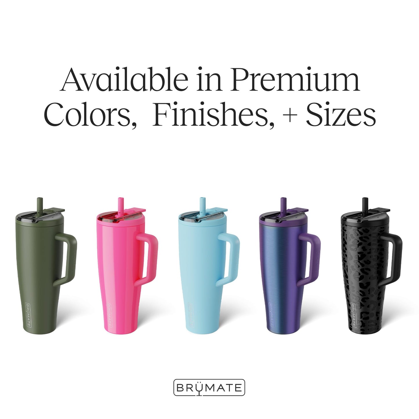 BrüMate Era Flip 40oz Tumbler with 100% Leakproof Covered Straw Lid | Hygienic Covered Straw | Insulated Stainless Steel Water Bottle with Handle | Cup Holder Friendly | BPA-Free (Rose Taupe)