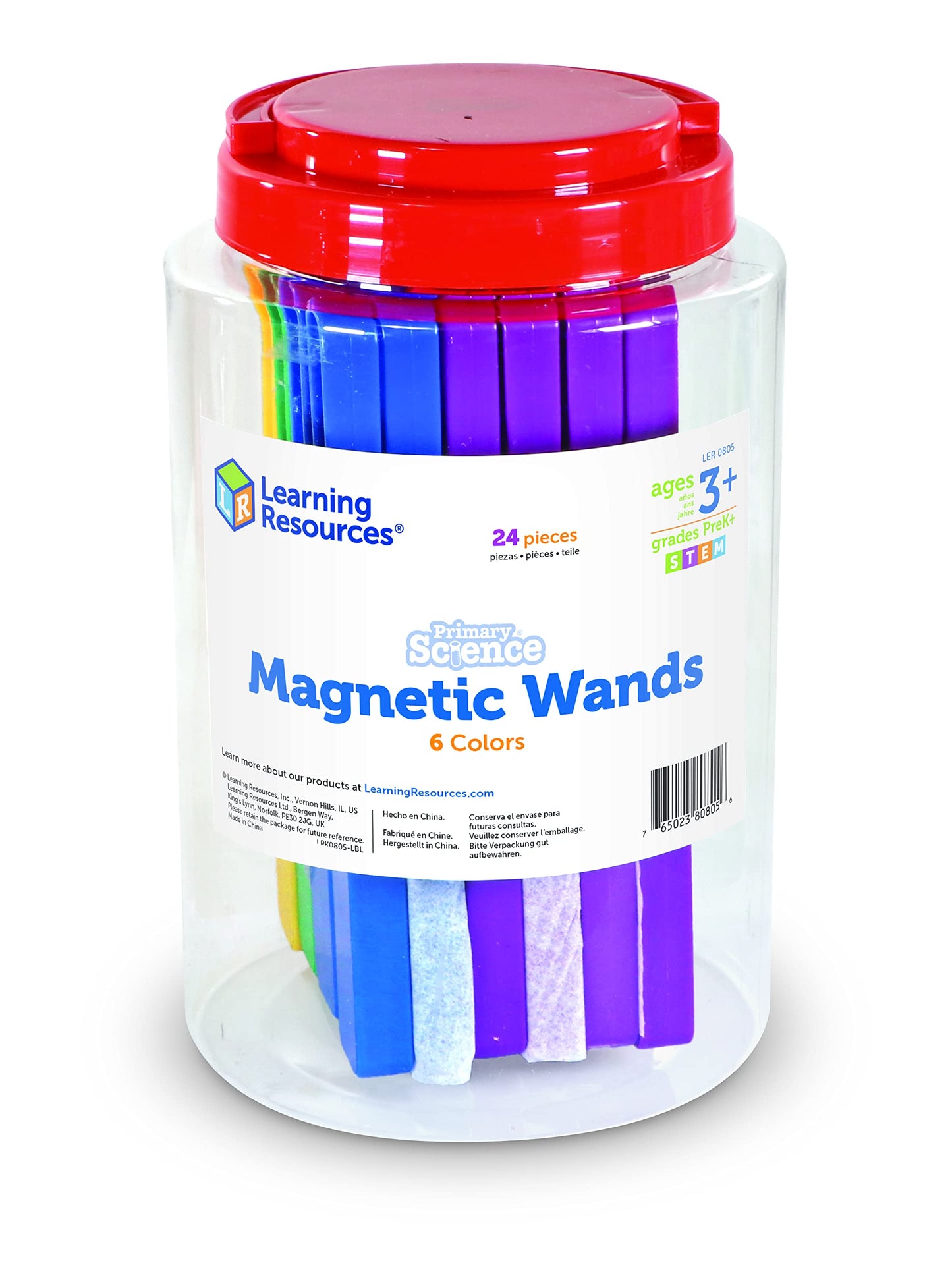 Learning Resources Magnetic Wands, Science Exploration, Observation Skills, Set of 24, Ages 5+