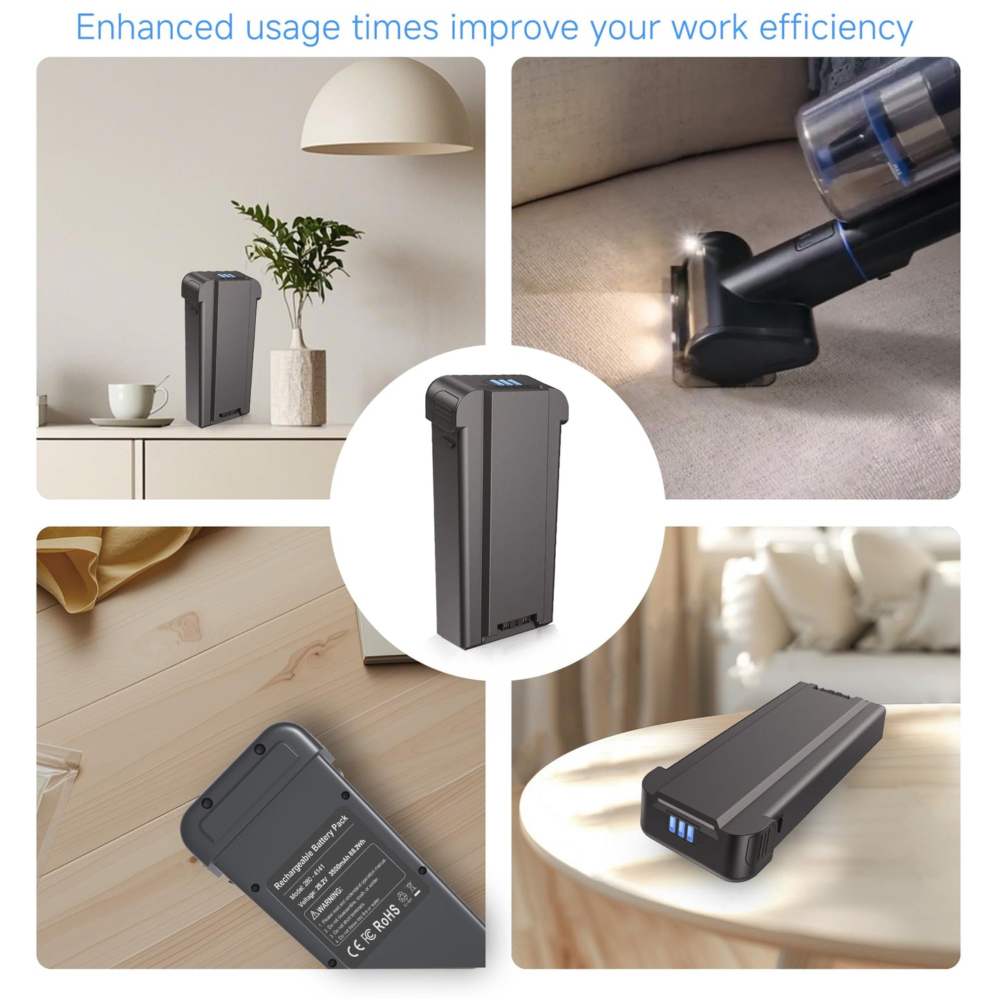 3500mAh High-capacity Battery for Bissell PowerClean FurGuard,FurFinder,Power Clean Fur Guard Finder,Swivel,Corded Deluxe 280W 200W- Fit 4026,4141,4143,4172,4173,4051,4052,4031,4137,4282K (grey)