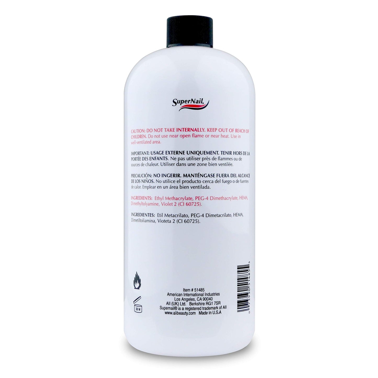 Supernail Nail Liquid, 32 Fluid Ounce