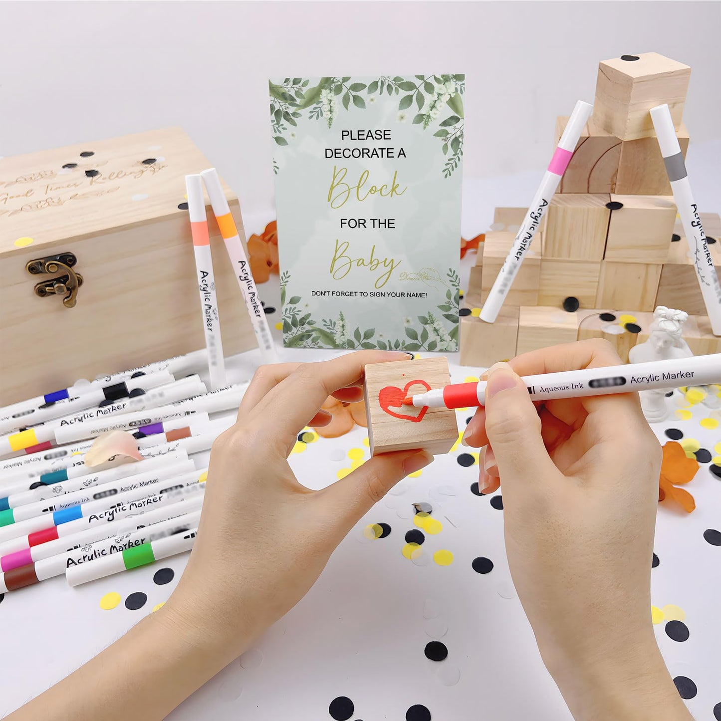 78 PCS Fun Baby Shower Games Sign Kit,Unique Baby Shower Ideas,Funniest Baby Shower Games Ever ,A Game Where You Can Draw to Your Heart's Content,Suitable for Baby Shower Games Boy and Girls