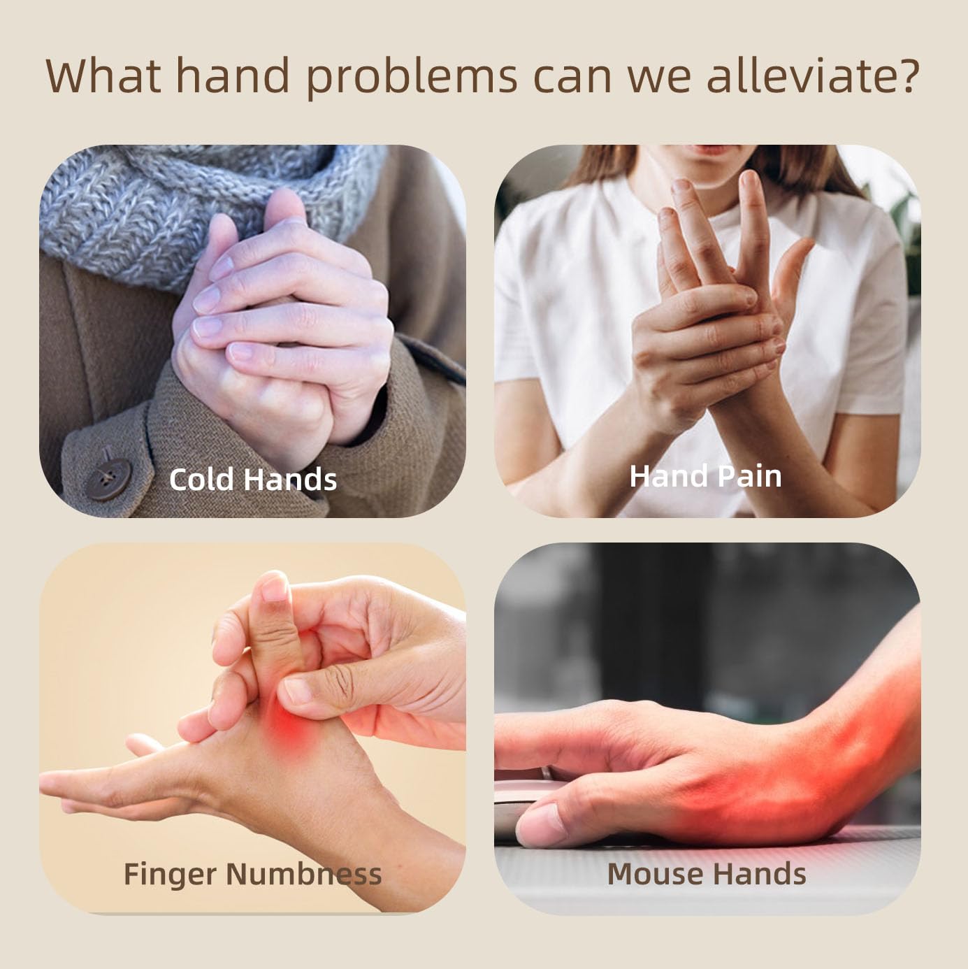 Portable Acupuncture Hand Massager with Static Electricity - Relieve Pain & Stress, Improve Circulation, USB Rechargeable, Multiple Massage Modes, for Home & Travel
