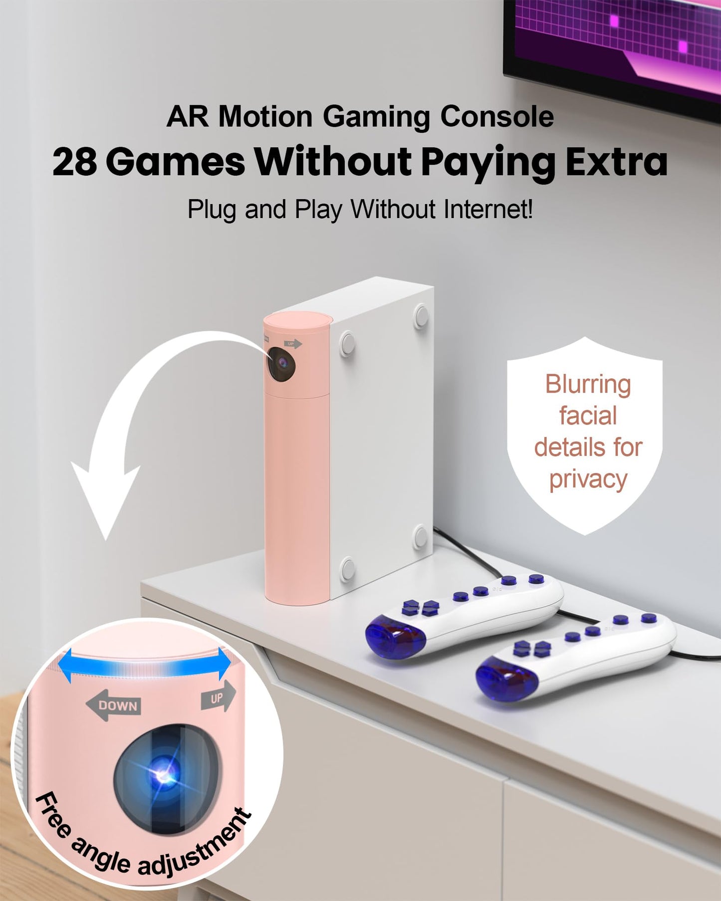 AR Motion Game Console: Indoor Entertainment System for Kids & Families - Great for Gaming Nights Parties and Playdates Birthday Gifts