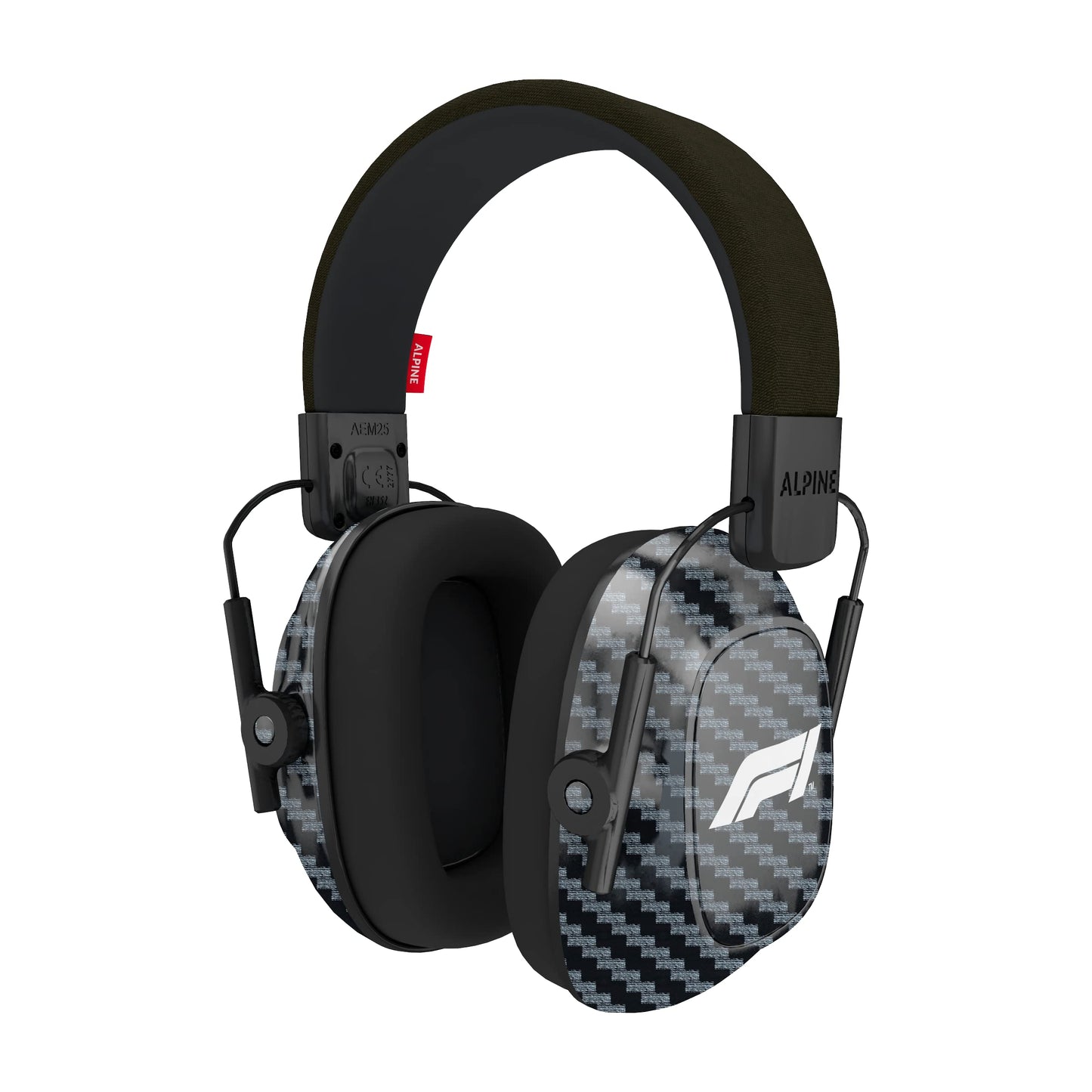 Alpine Racing Pro Earmuff F1® - Earmuffs for Adults - 22 dB - ANSI Certified - Premium Noise Protection for Race Events - High End Carbon - Noise Reduction Headphones - Light-Weight Design