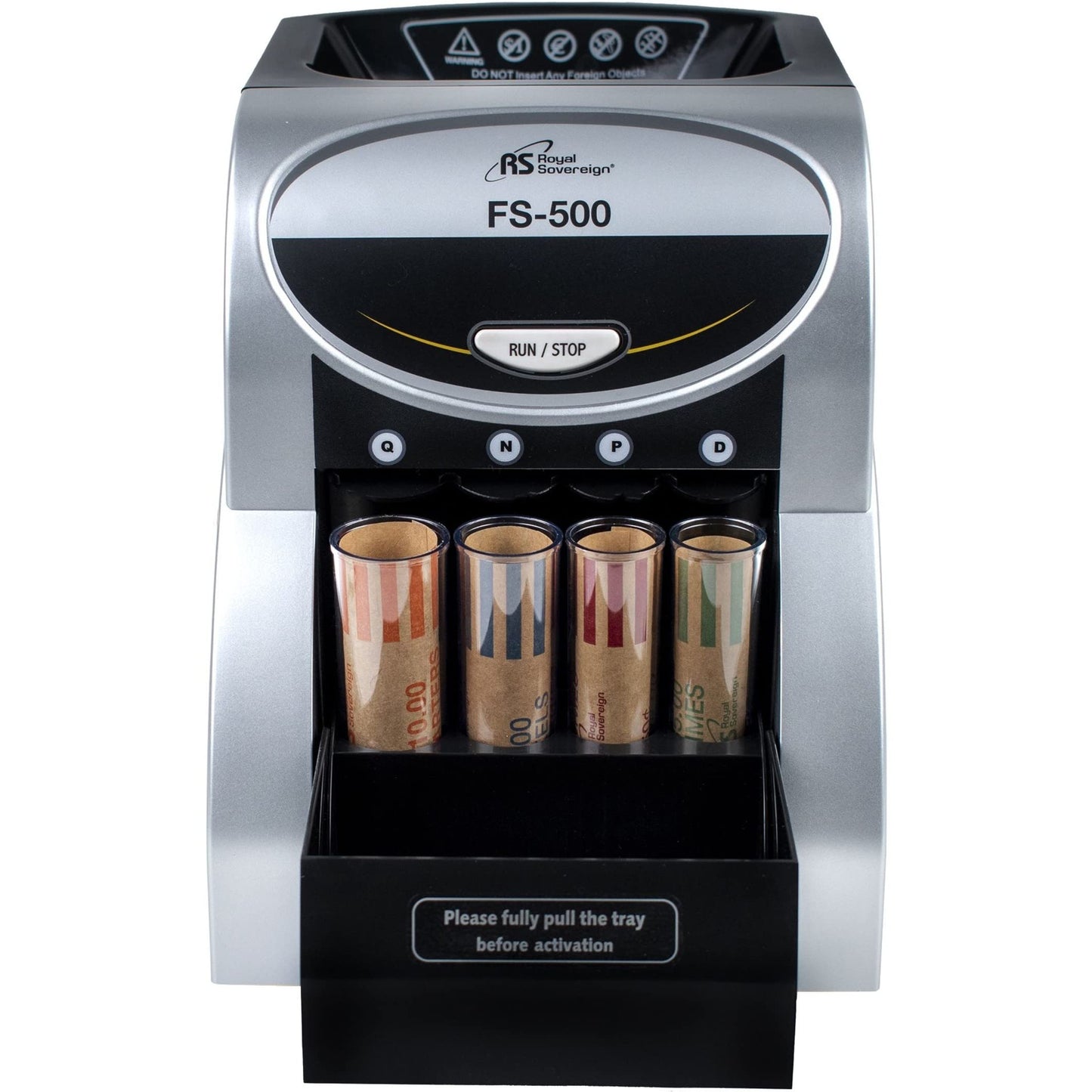 Royal Sovereign, RSIFS500, FS-500 One-Row Coin Sorter, 1 Each, Gray