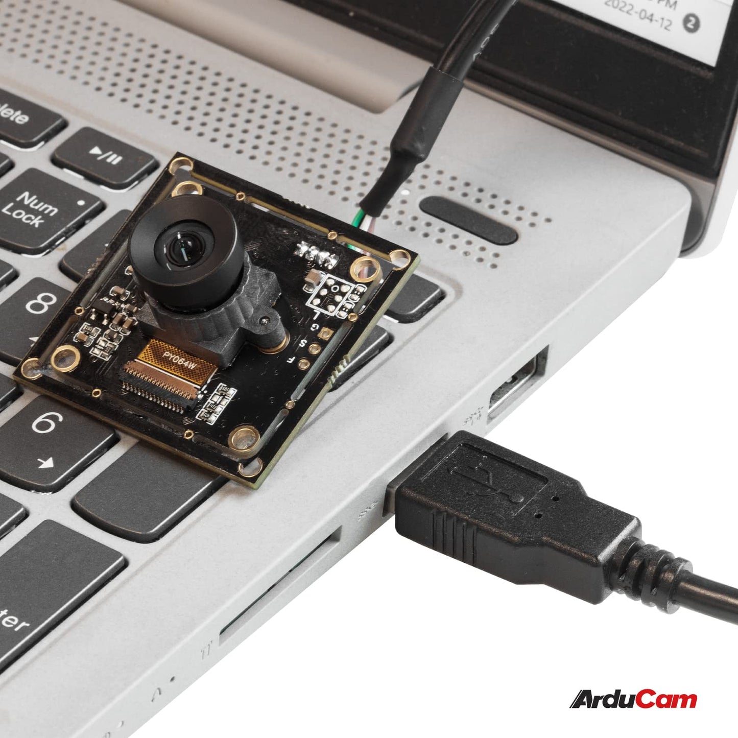 Arducam 2MP Global Shutter USB Camera, 50fps OV2311 Monochrome UVC Webcam Module with Low Distortion M12 Lens Without Microphones, Compatible with Windows, Linux, Android and Mac OS