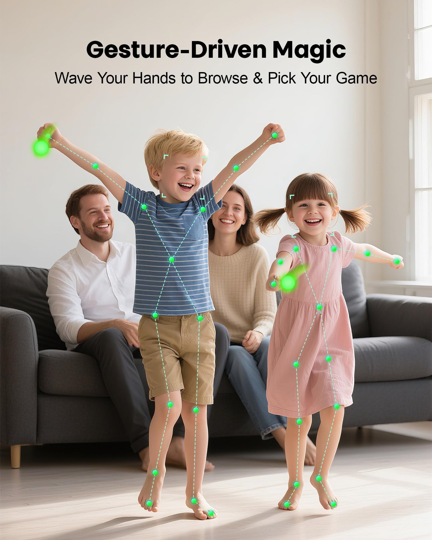 AR Motion Game Console: Indoor Entertainment System for Kids & Families - Great for Gaming Nights Parties and Playdates Birthday Gifts