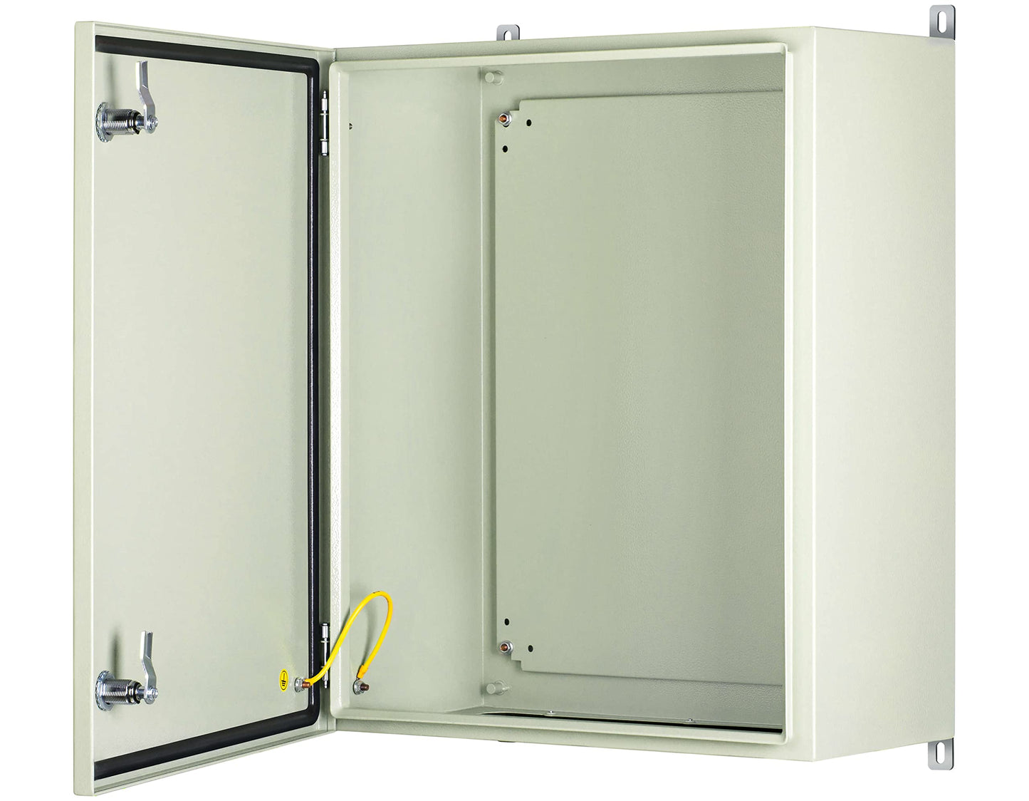 KWONONG Metal Enclosure, IP65 Waterproof Electrical Box for Indoor and Outdoor Projects, Includes Mounting Plate and Wall Bracket 600×500×250mm (24"×20"×10")