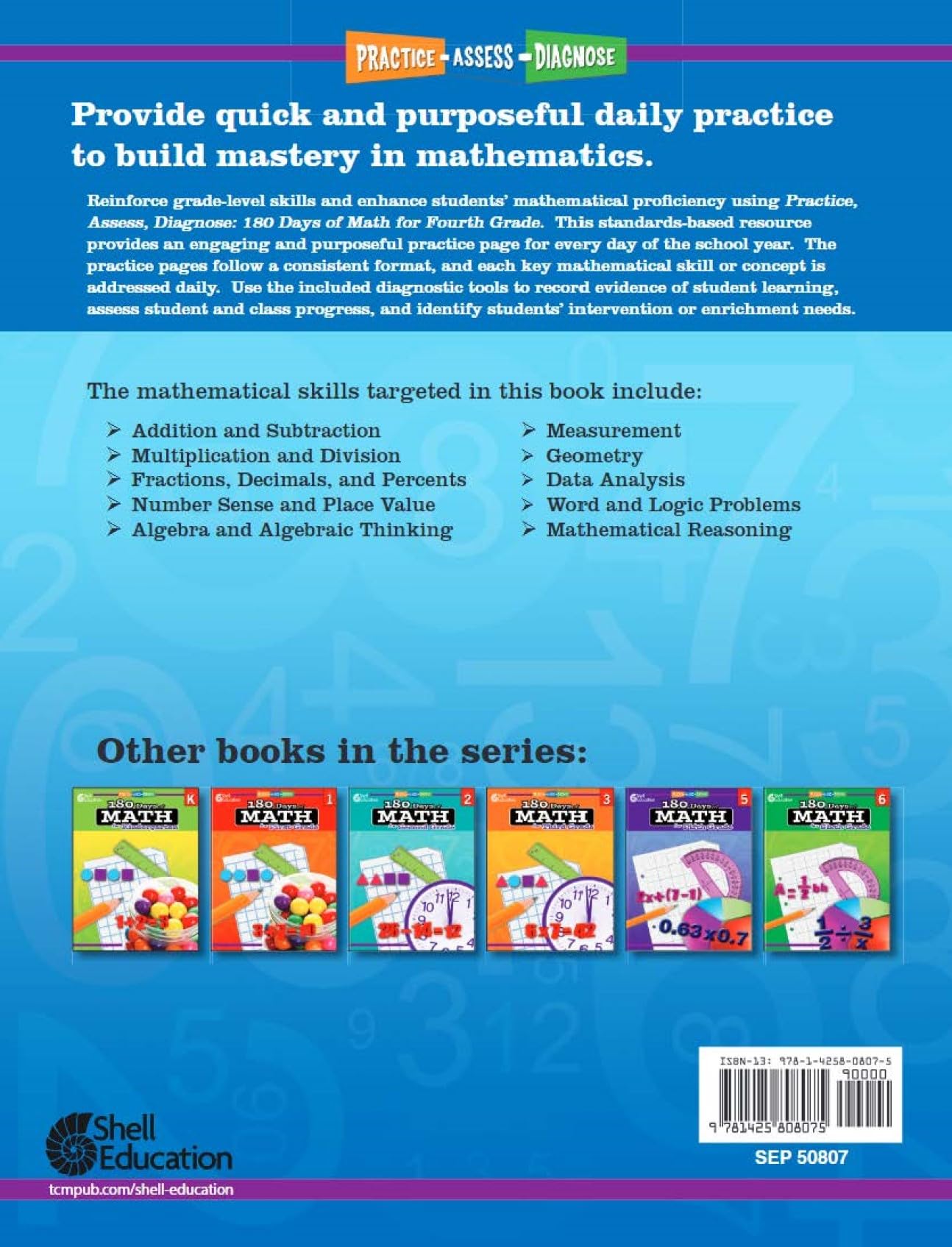 180 Days™: Includes Reading 2nd Edition, Writing, and Math for 4th Grade Practice Workbook for Classroom and Home, Cool and Fun Practice Created by Teachers (180 Days of Practice)