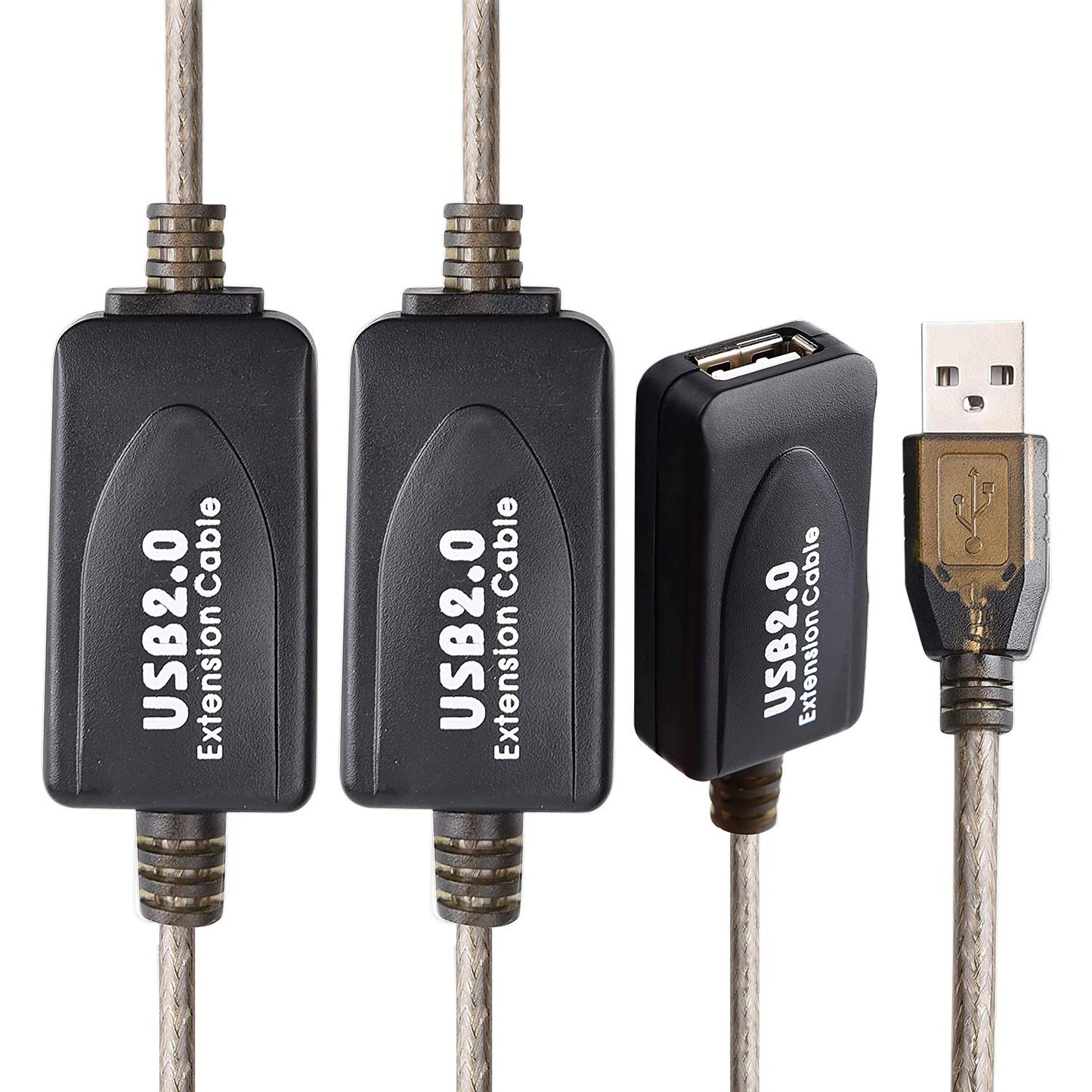 LDKCOK USB 2.0 Type A Male to A Female Active Repeater Extension Cable 100ft, High Speed 480 Mbps