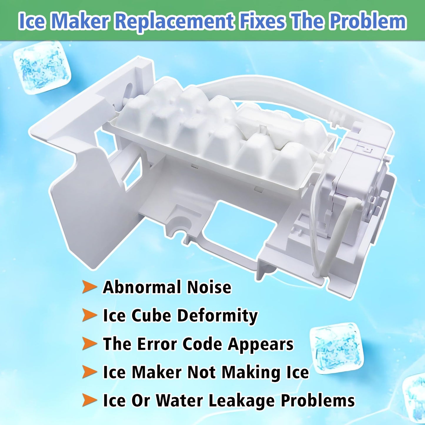 5989JA1005G Refrigerator ICE Maker Assembly OEM Upgraded Compatible with LG&Kenmore Suitable for Commercial and Household Ice Makers