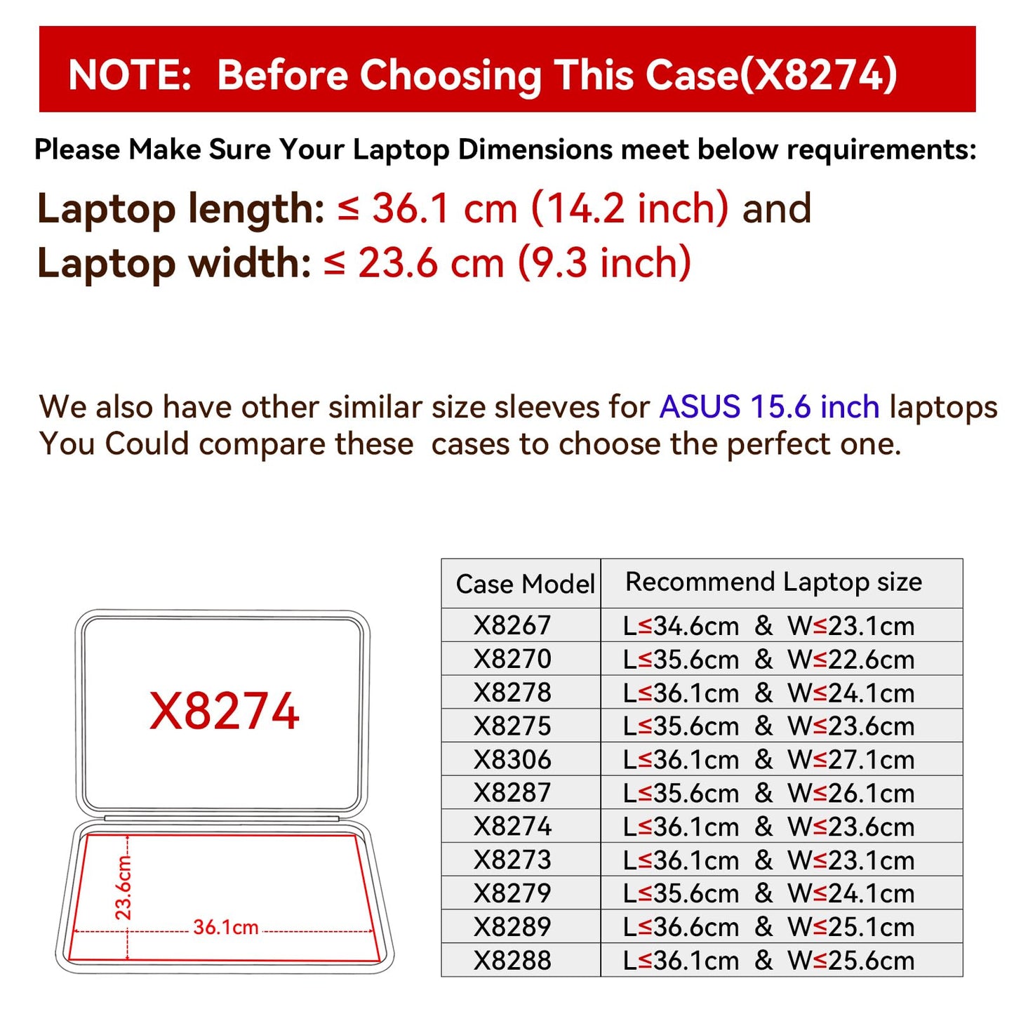 Smatree Hard EVA Protective Sleeve Case Compatible for 15.6 inch ASUS Vivobook 15X OLED, for ASUS Vivobook Pro 15 OLED K3500/M3500, for ASUS Vivobook 15/S 15 Seires Laptop Sleeve (X8274)