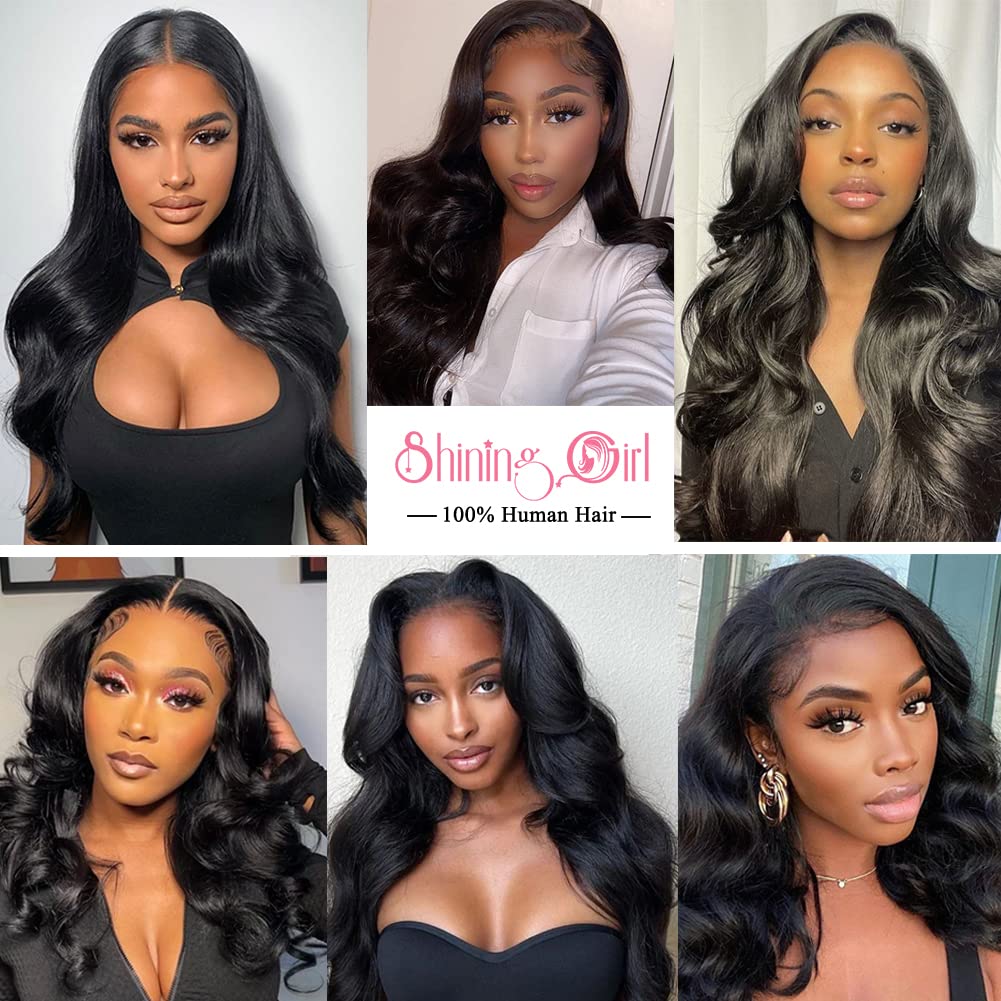 5x5 Transparent HD Lace Closure Only Body Wave Hair Closure Invisible Lace Closure 12A Brazilian Virgin Remy Human Hair Frontal Closure 100% Human Hair Extensions Pre Plucked Natural Black 20 Inch
