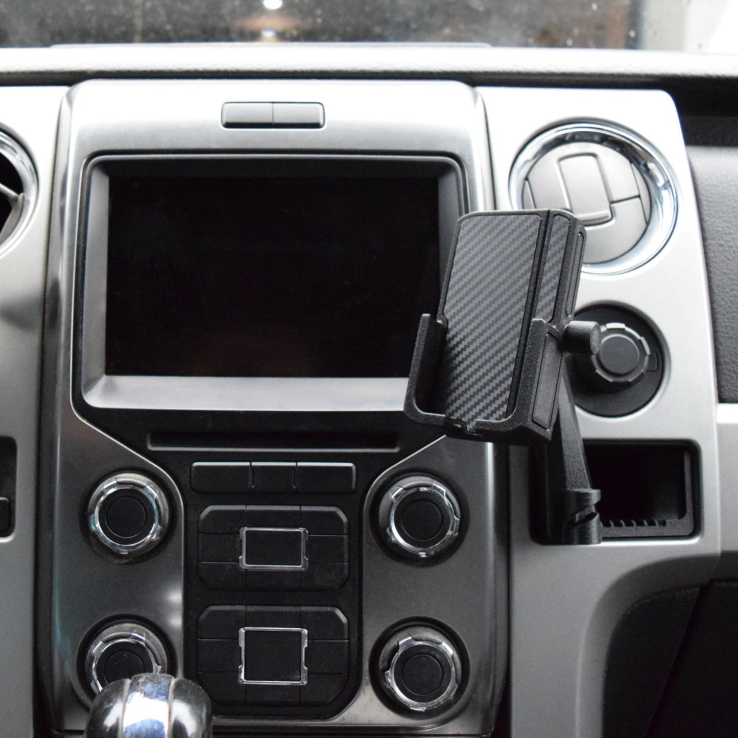 Phone Holder for Ford F-150 2009-2014, Lincoln Mark LT 2010-1014 - Custom Fit in Dash Pocket Phone Mount