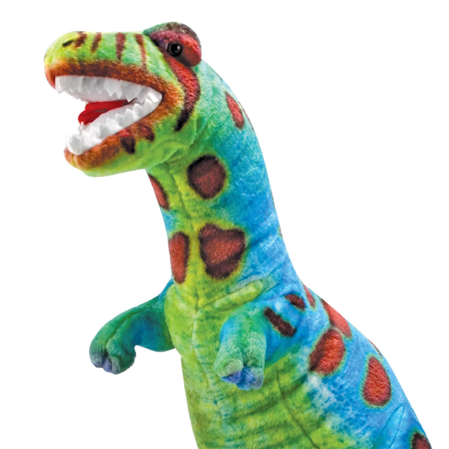 Melissa & Doug T-Rex Dinosaur - Lifelike Stuffed Animal (Over 2 feet Tall) Giant Blue Stuffed T-Rex Plush Toy