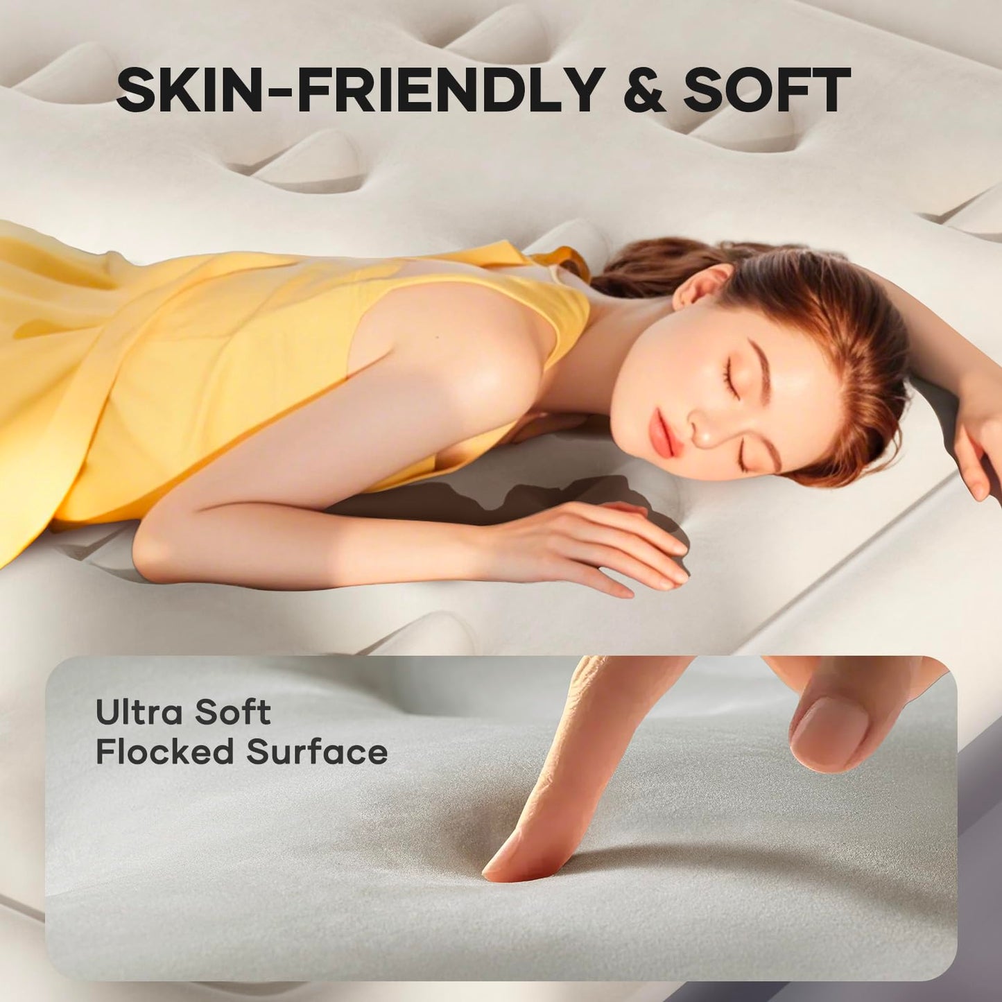 InnoTruth Twin Air Mattress with Built in Pump, Famiy Choice Award Winner, Inflatable Blow up Mattress, 18" Raised Colchones Inflables Air Bed, Ideal for Home and Outdoor, 300lbs