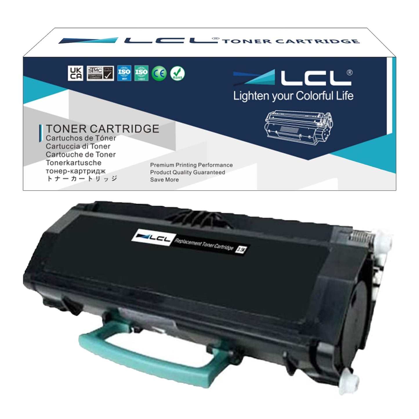 LCL Remanufactured Toner Cartridge Replacement for Lexmark E260A11A E260 E260d E260dn E260dt E260dtn E360 E360d E360dn E360dtn E460 E460dn E460dw E462dtn E462 E460d E460dtn (1-Pack Black)