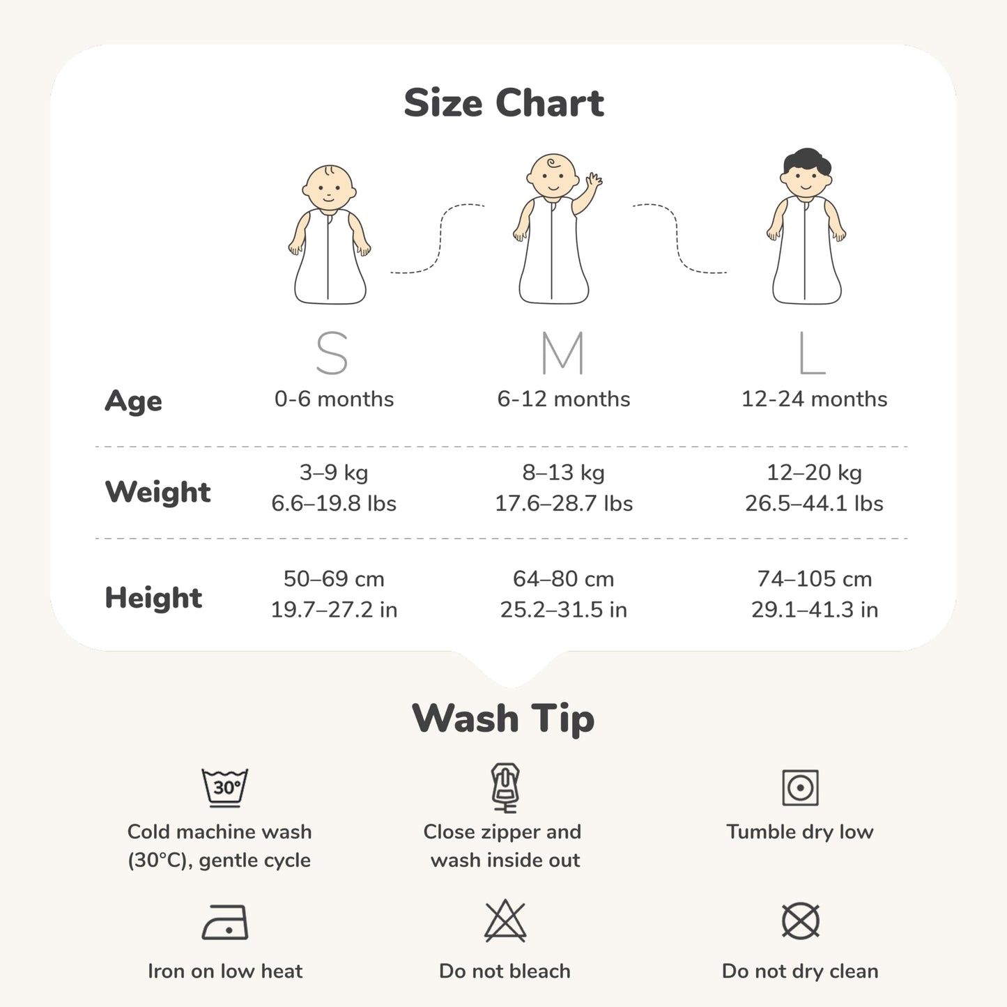 Momcozy Sleep Sack for Baby 0-6 Months, 1.5 TOG Baby Wearable Blanket with Supportive Plush Filling, Two-Way Zipper for Easy Diaper Changes, Snap-Fit Design for Growing Babies, Small, Giraffe