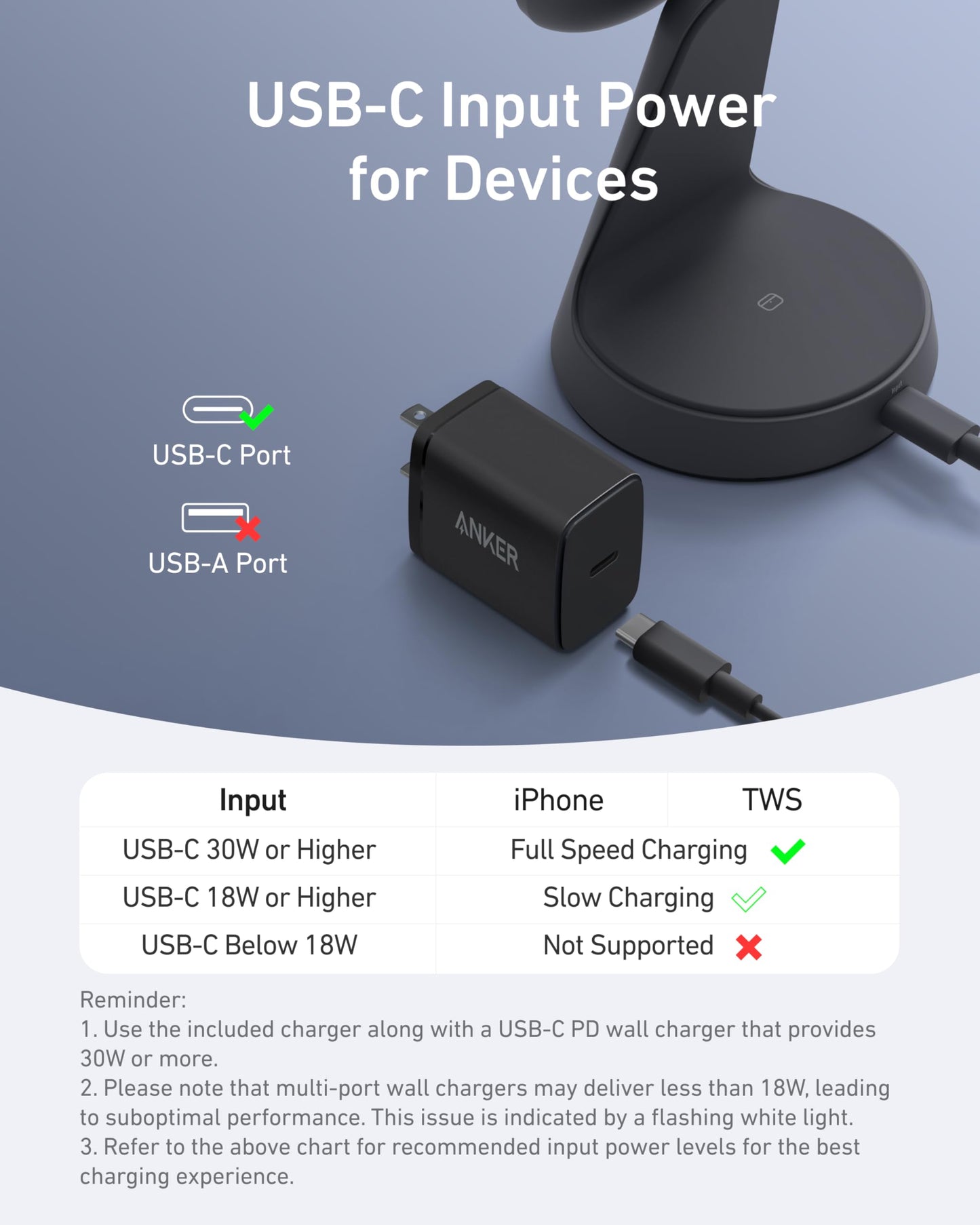Anker MagSafe Compatible 2-in-1 Charging Stand, iPhone 16 Wireless Charger, Qi2 Certified 15W, Adjustable and Super Strong, for iPhone 16/15/14/13/12 Series, AirPods (40W USB C Adapter Included)