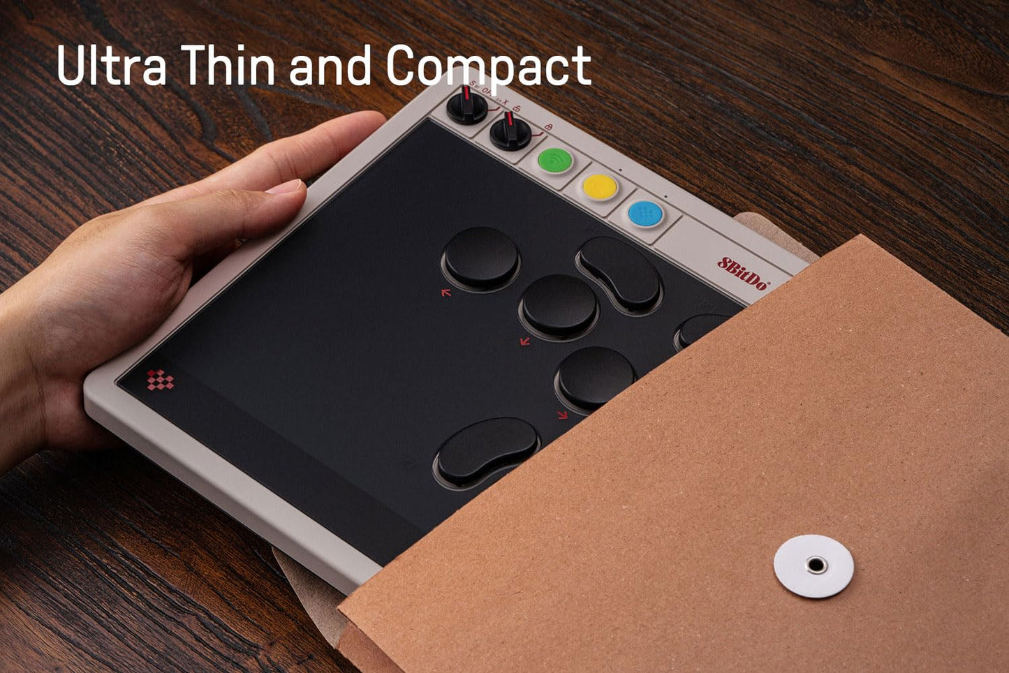 8Bitdo All-Button Arcade Controller for Switch/Switch 2 & Windows – Bluetooth, 2.4G, Wired Connectivity, Low-profile Mechanical Switches, 4 Programmable Buttons with fast-mapping, Hot-swappable PCB