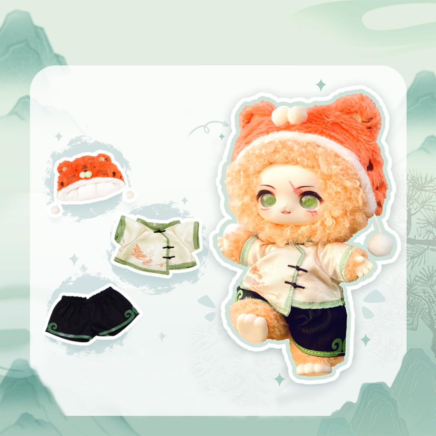 CALEMBOU Plush Doll Blind Box, Nagi Mountain and River Romance Series Mystery Blind Figure, Kawaii 1 of 6 Possible Collectibe Plush Toys Birthday Gifts (Mountain and River Romance Series)